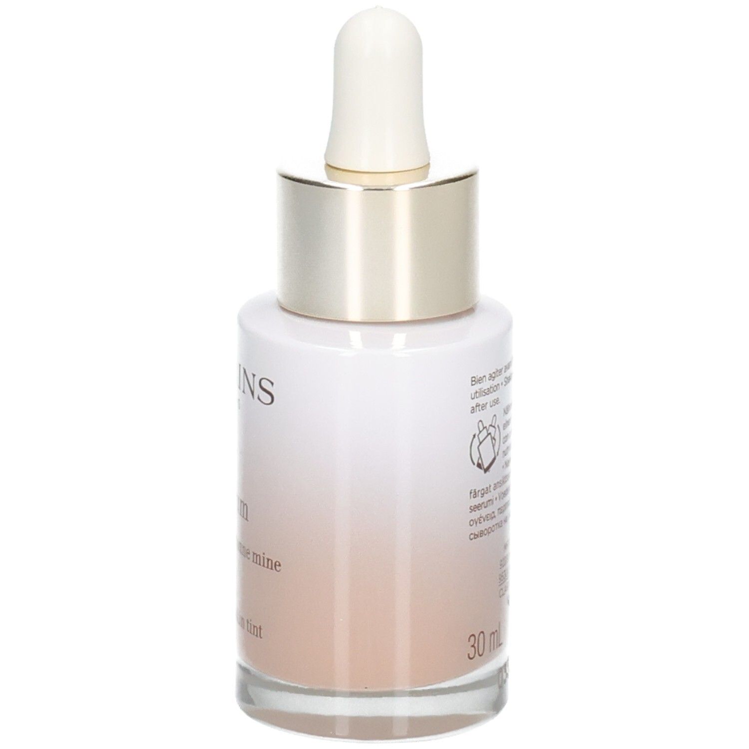 Flacon Clarins Tinted Oleo-Serum avec pipette, teinte 02.5.