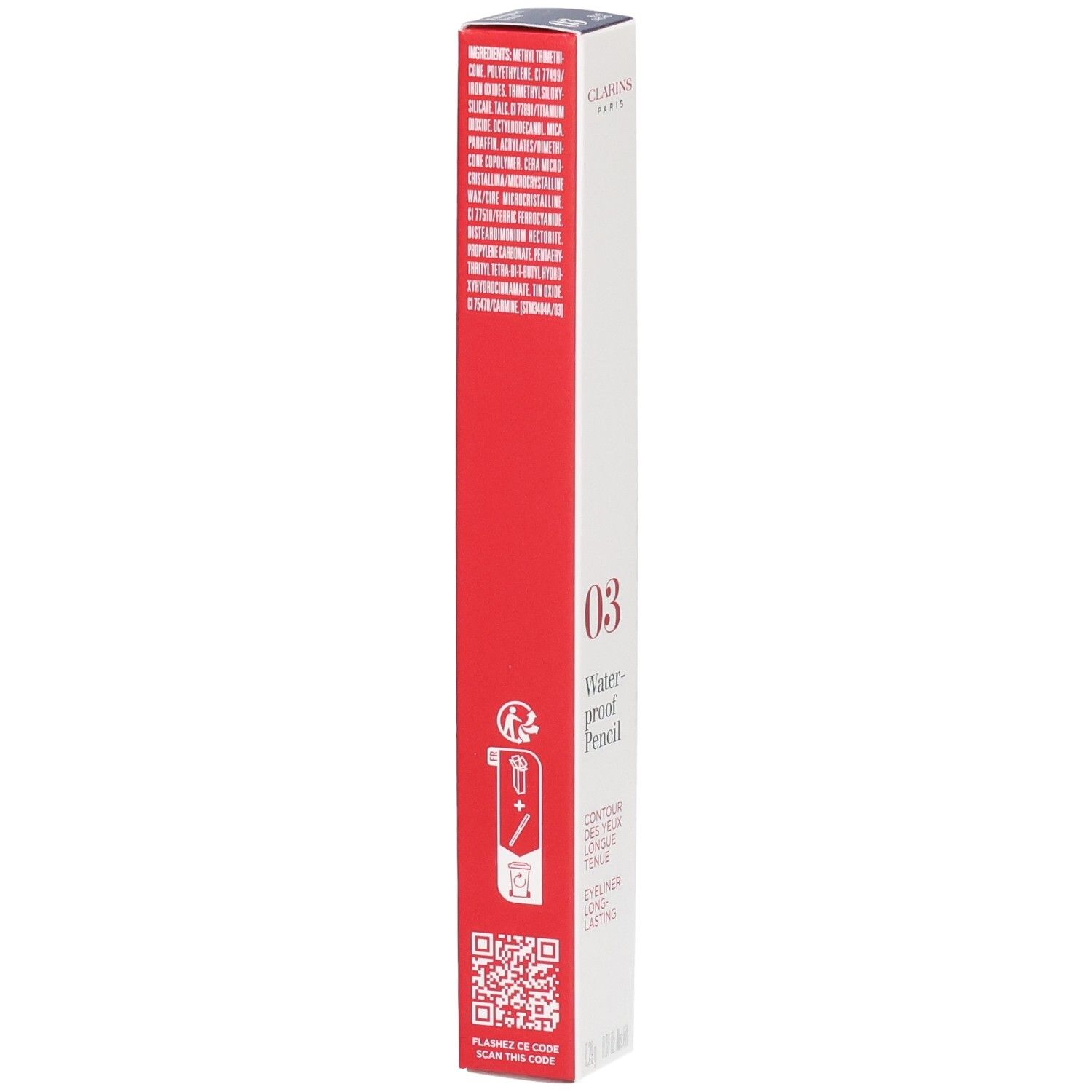 Crayon Yeux Waterproof Clarins 03, Orchidée Bleue. Liste des ingrédients et instructions.
