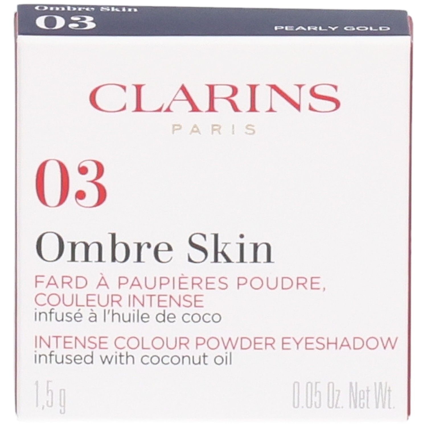 Clarins Ombre Skin fard à paupières 03 Pearly Gold, 1,5g.