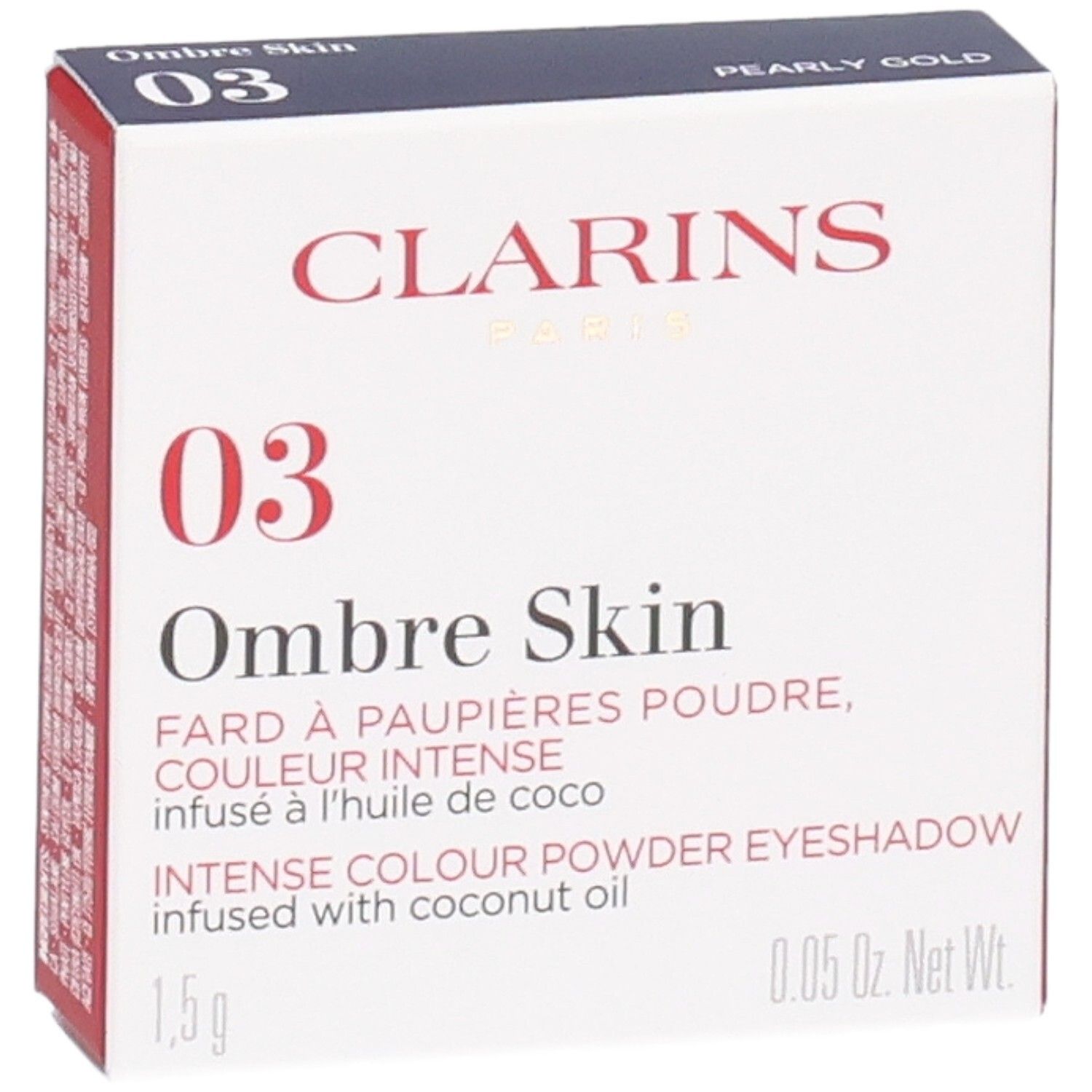 Clarins Ombre Skin fard à paupières 03 Pearly Gold, 1,5g.