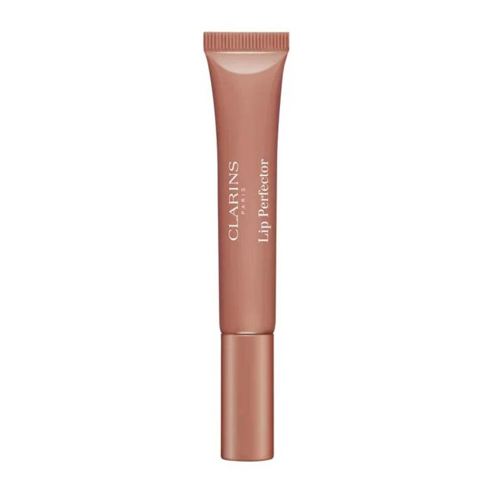 Clarins Lip Perfector 06, teinte bois de rose chatoyant, au beurre de karité.