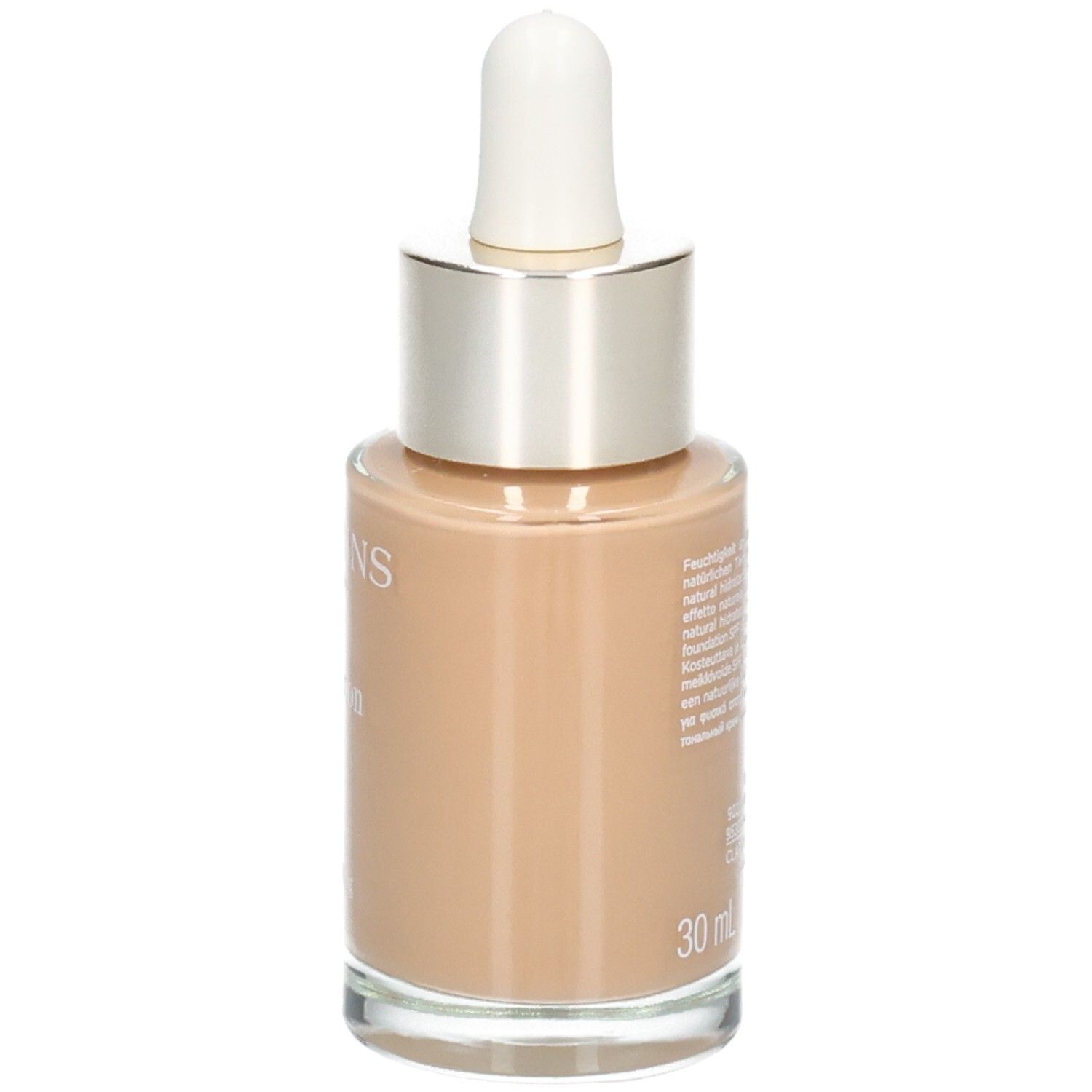 Clarins Skin Illusion Foundation, 112,3N. Flacon en verre avec pipette. SPF 15.