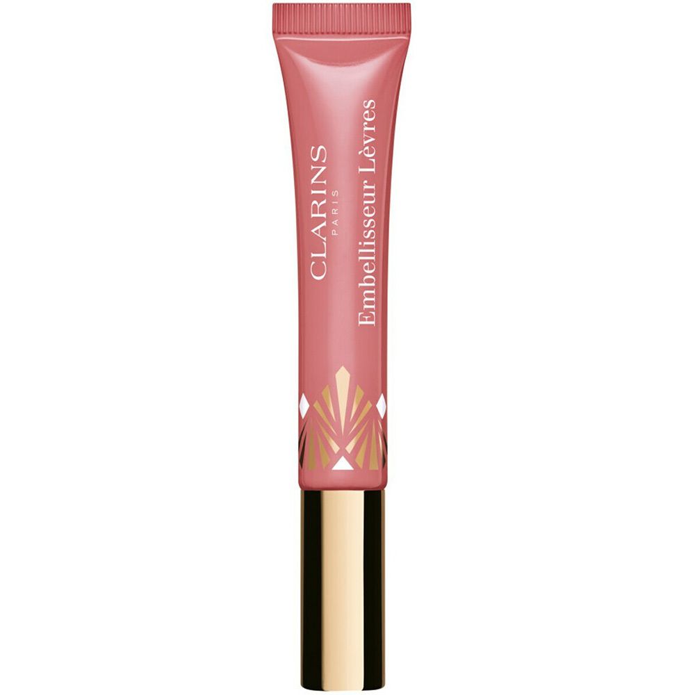 Clarins Lip Perfector 19, emballage de soin pour les lèvres au beurre de karité.