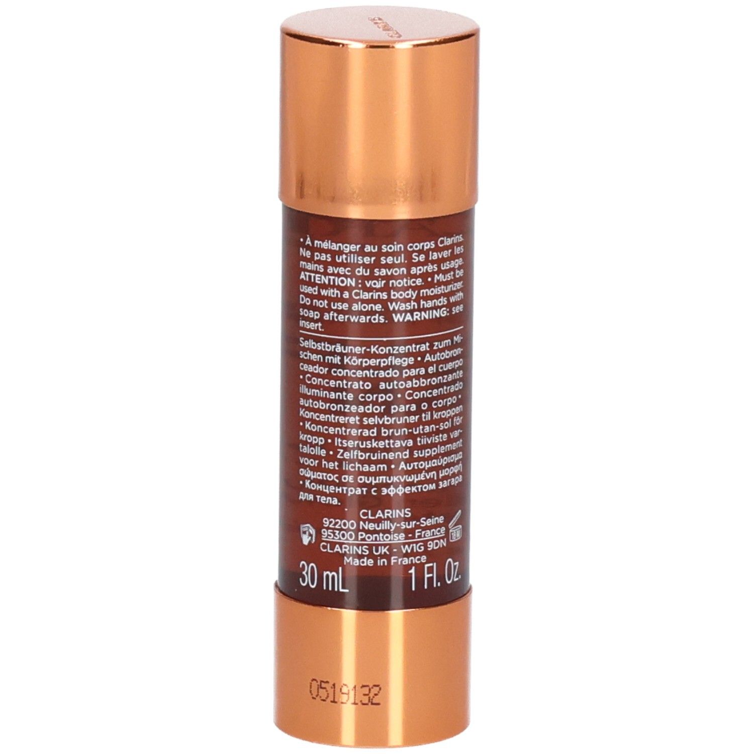 Clarins Self Tan Addition Concentré Éclat corps, 30 ml, 1 Fl. Oz.