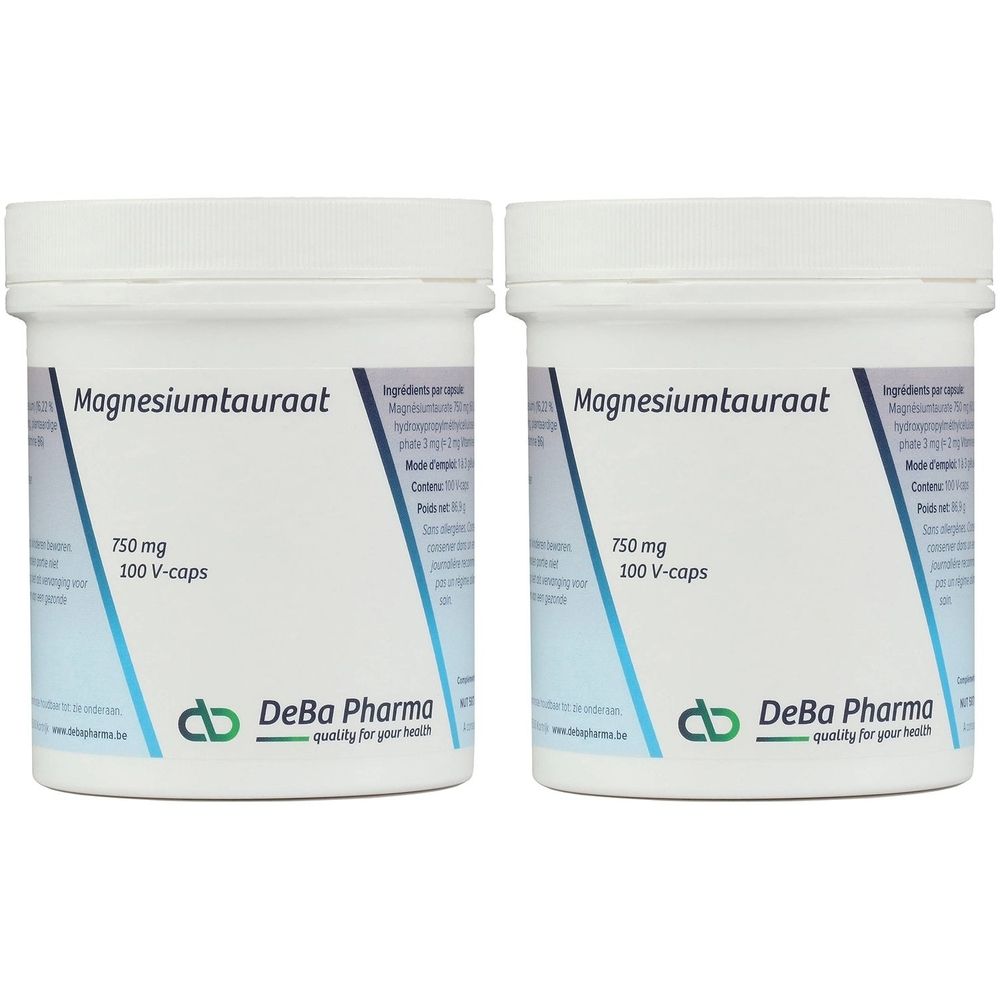 Deba Pharma Magnesiumtauraat 750mg ok NL x2