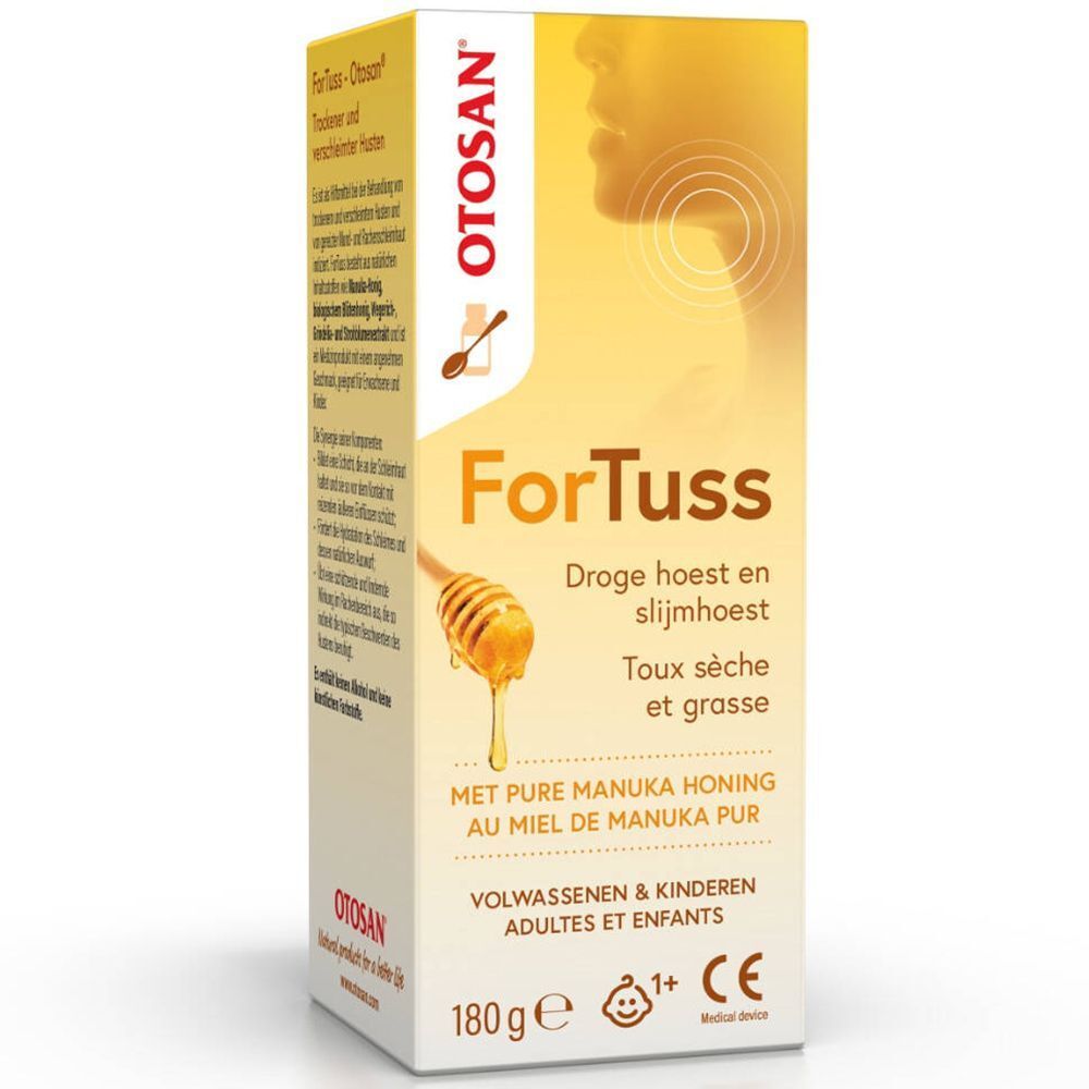 Emballage du produit avec nom et logo. Illustration de miel. Texte en plusieurs langues.