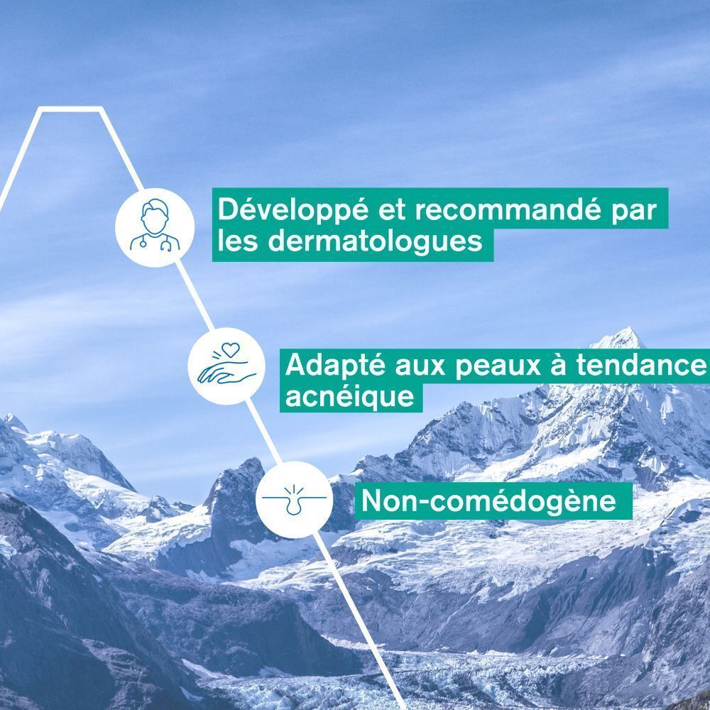 Dos d'un tube Uriage Hyséac Mat. Texte : Hyséac Mat Emulsion matifiante, 40ml.