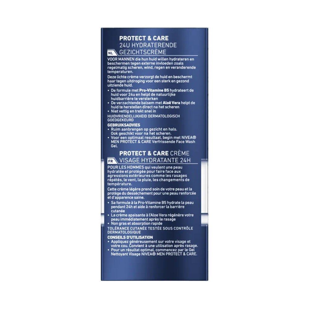 Dos de la boîte avec texte en allemand et français. Informations sur le produit, mode d'emploi et ingrédients.