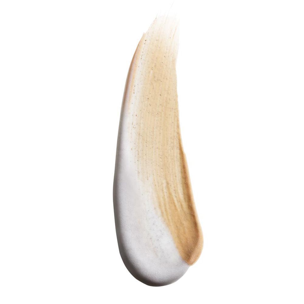 Échantillon de produit CLINIQUE Dramatically Different™ Moisturizing BB-Gel. Dégradé de blanc à beige-brun. Texture visible.