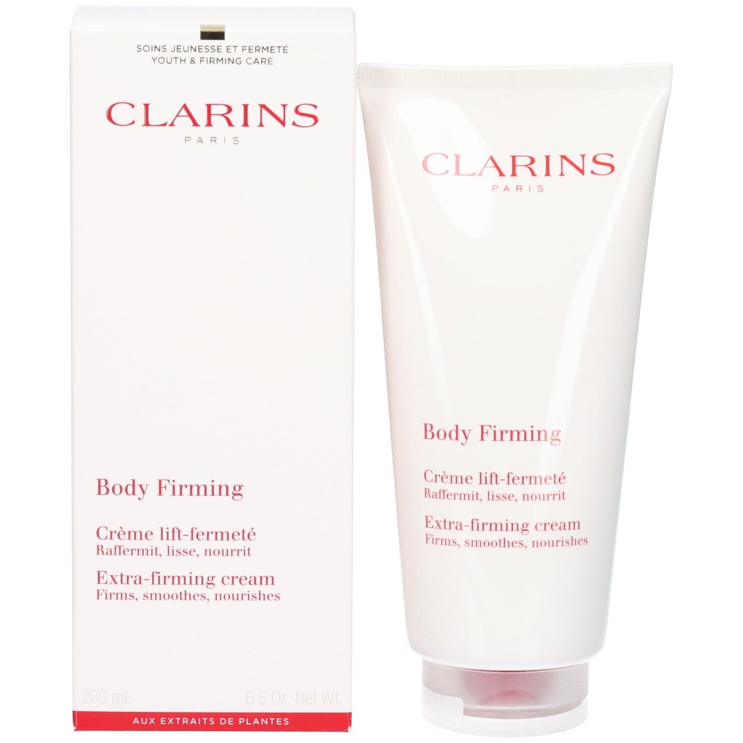 Tube et emballage Crème Corps Raffermissante Clarins