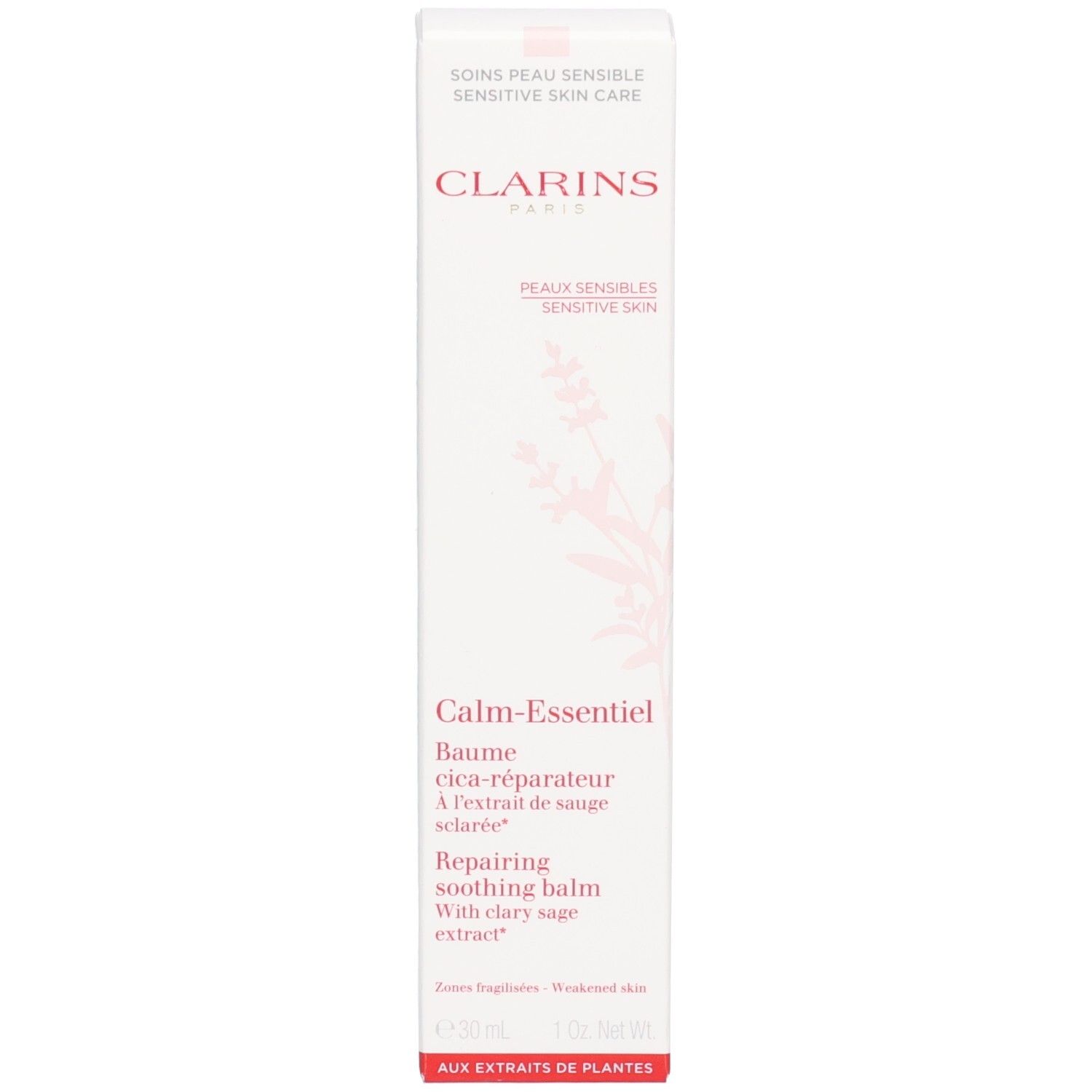 Clarins Calm Essentiel : Baume réparateur pour peaux sensibles, 30ml.