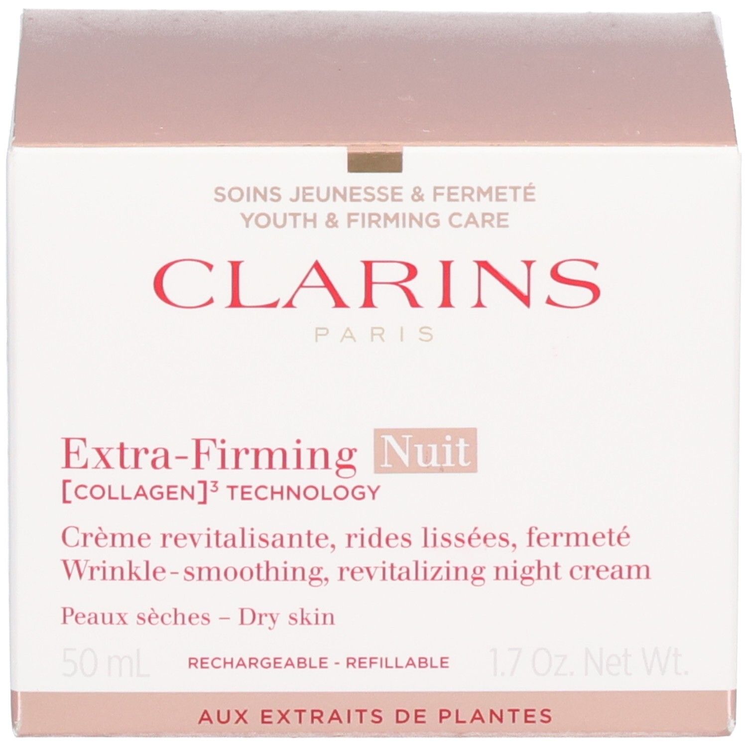 Emballage Clarins Extra-Firming Nuit.