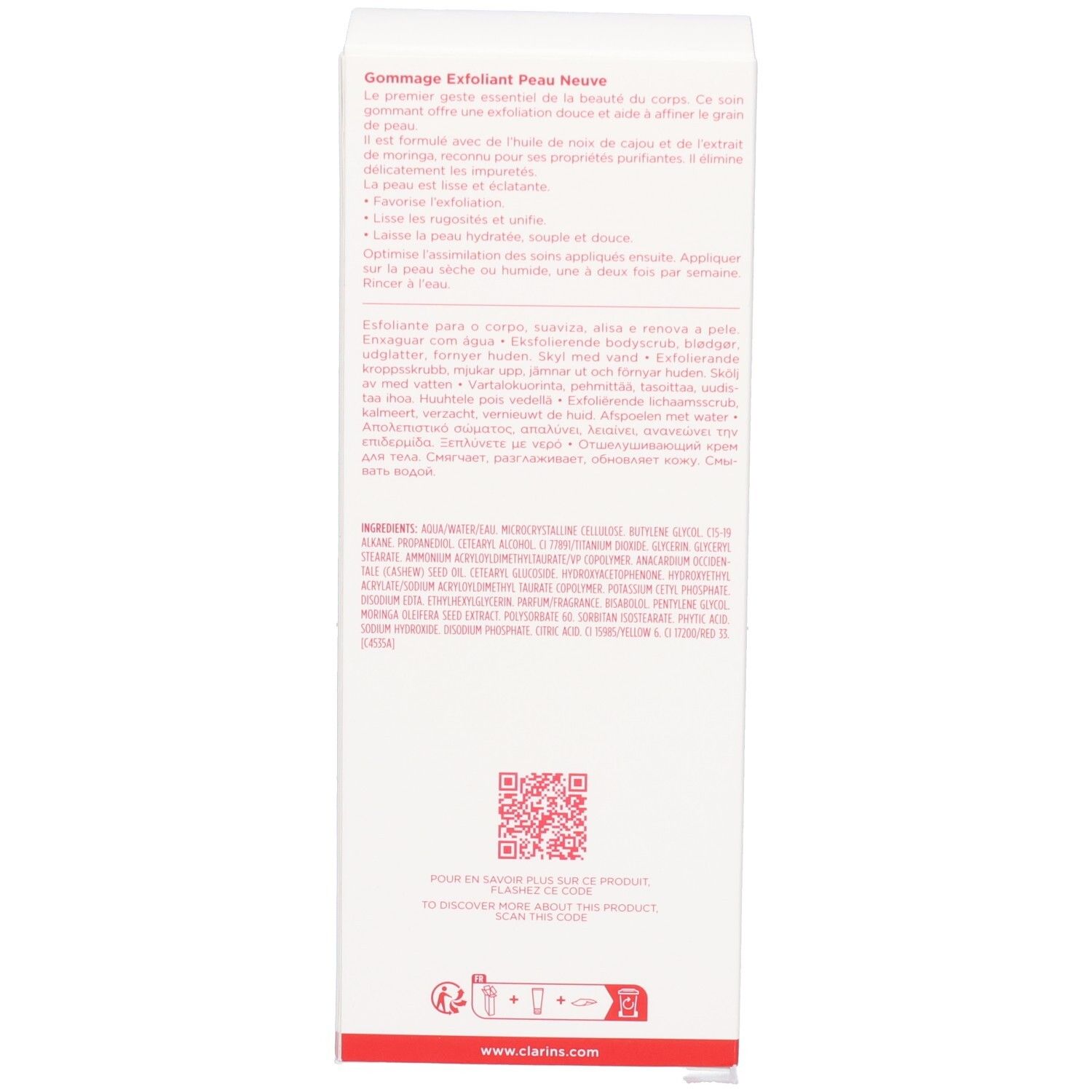 Clarins Gommage Exfoliant Peau Neuve