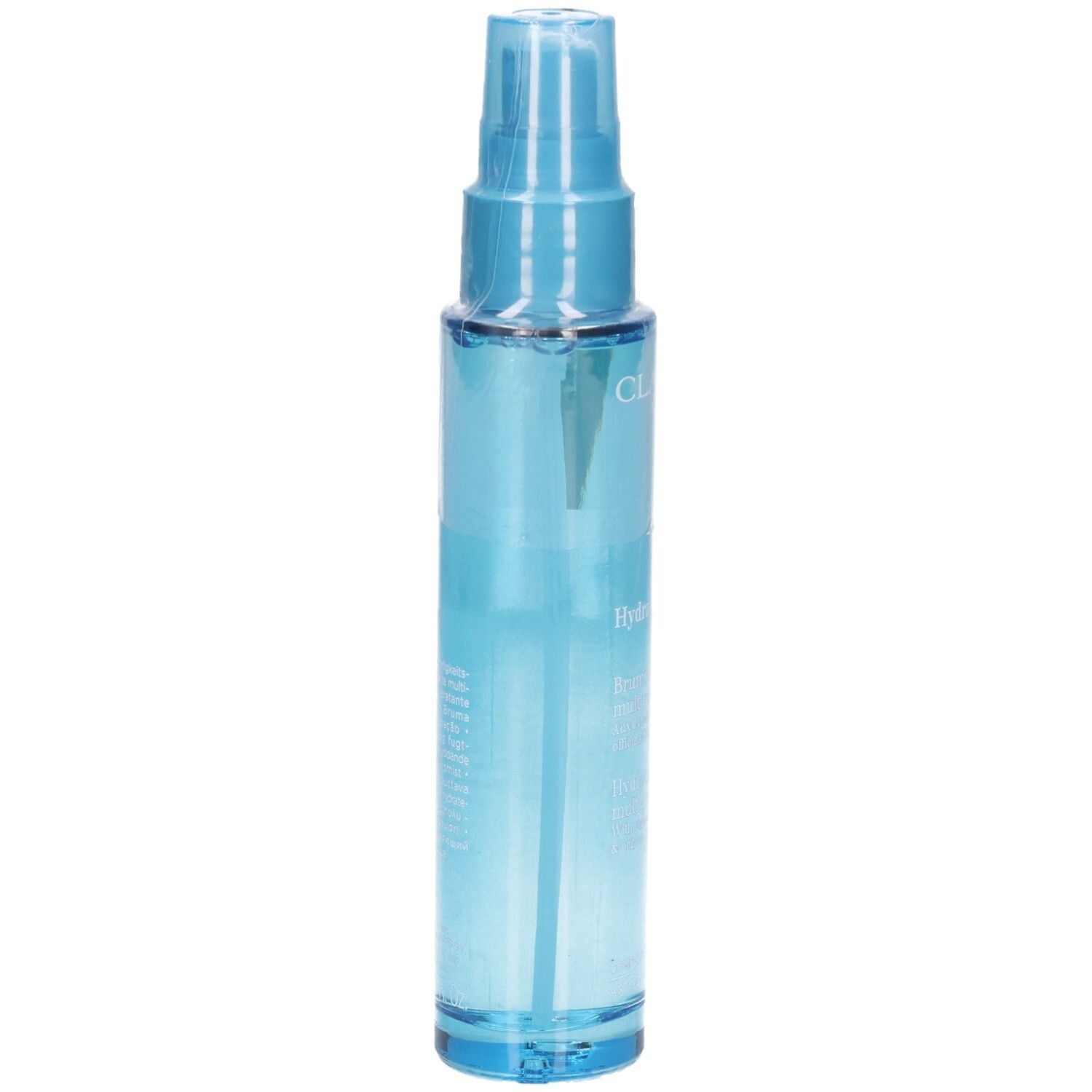 Clarins Hydra-Essentiel Brume Hydratante Multi-Protection flacon pompe.