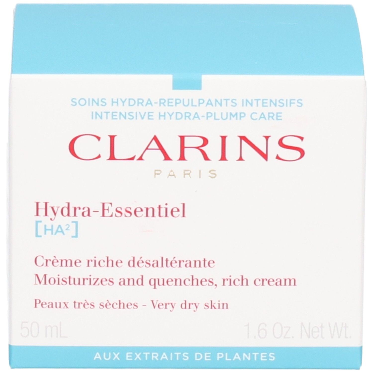 Clarins Hydra-Essentiel Crème Riche emballage, 50ml.