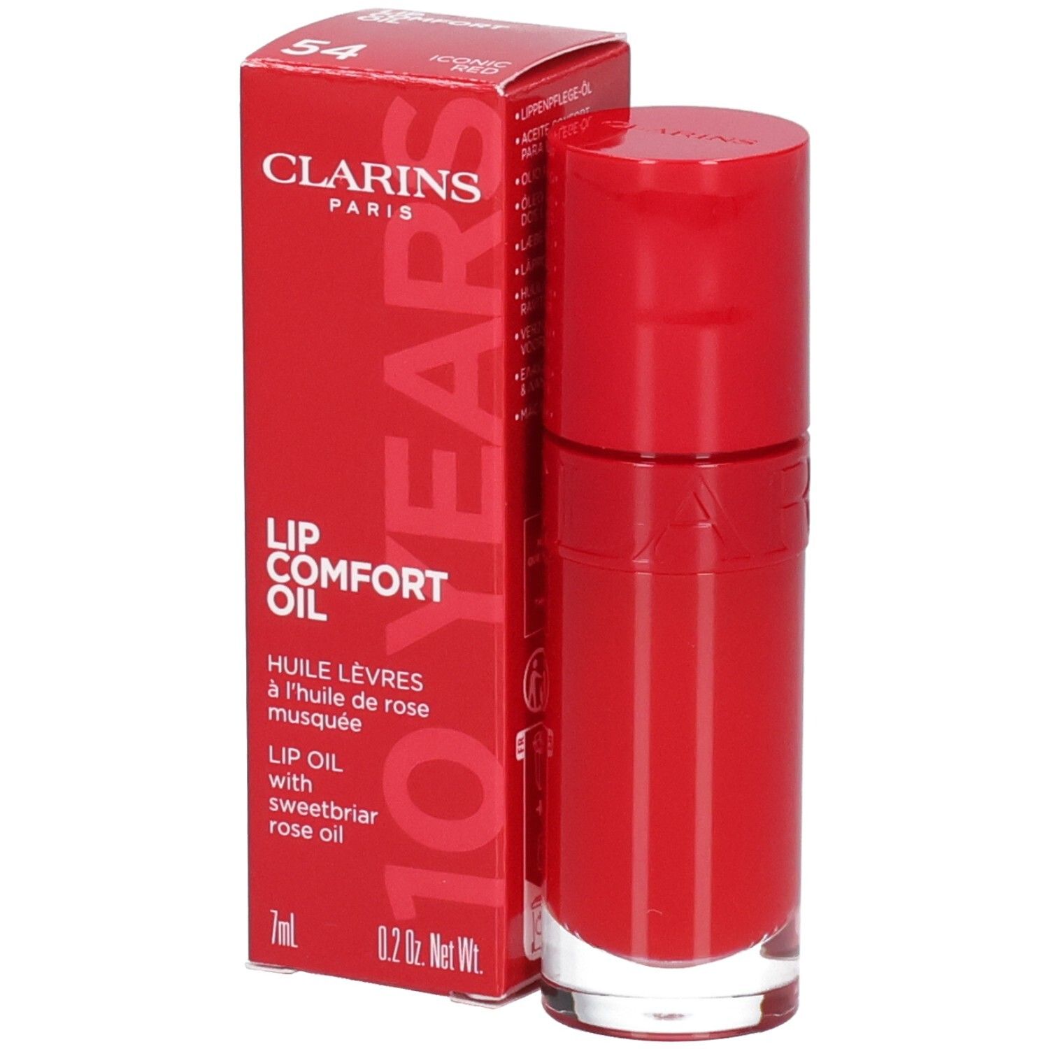 Clarins Lip Oil 10°Anniversario 54 Iconic Red