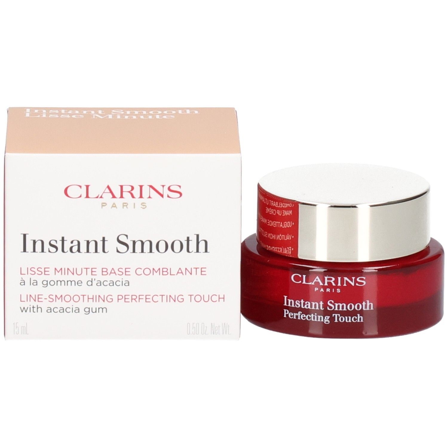 Pot Clarins Instant Smooth et sa boîte.