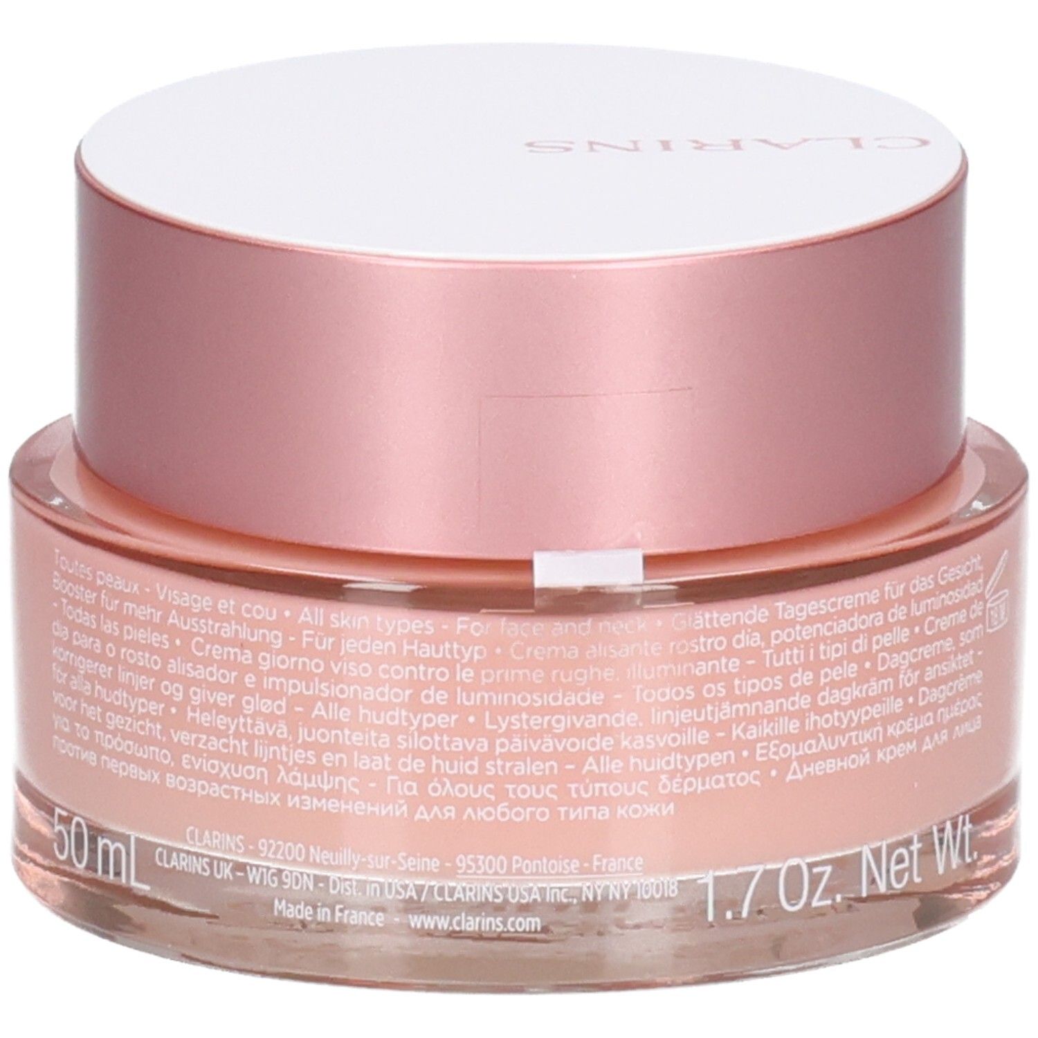 Clarins Multi-Active Crème Jour, 50 ml, 1.7 oz Net Wt. avec Niacinamide et Extrait de Sea Holly.