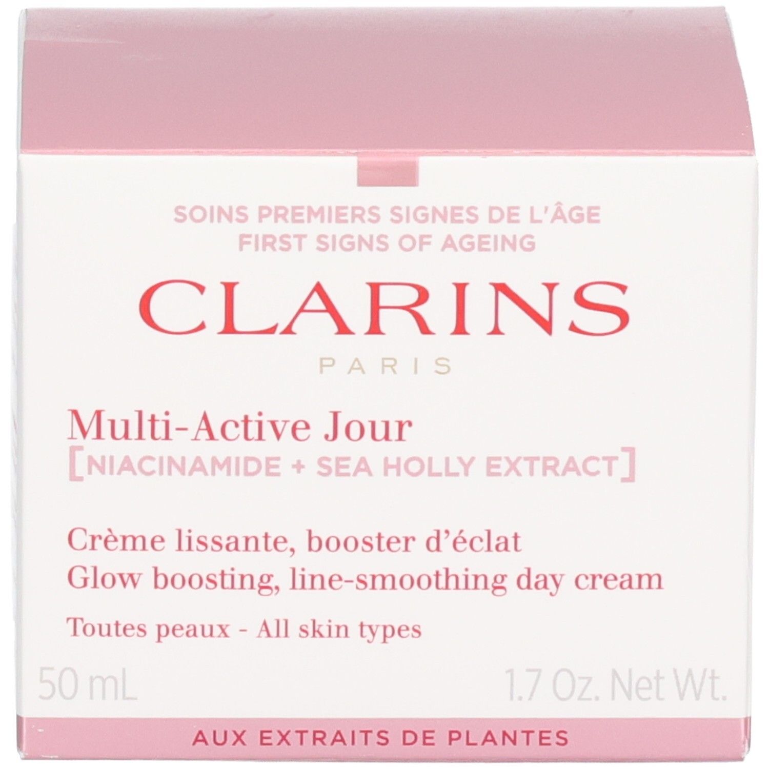 Clarins Multi-Active Crème Jour et son emballage, 50 ml, 1.7 oz Net Wt.