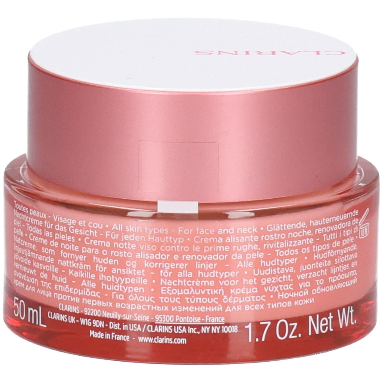 Clarins Multi-Active Nuit, fond du pot avec 50 ml et 1.7 Oz Net Wt.