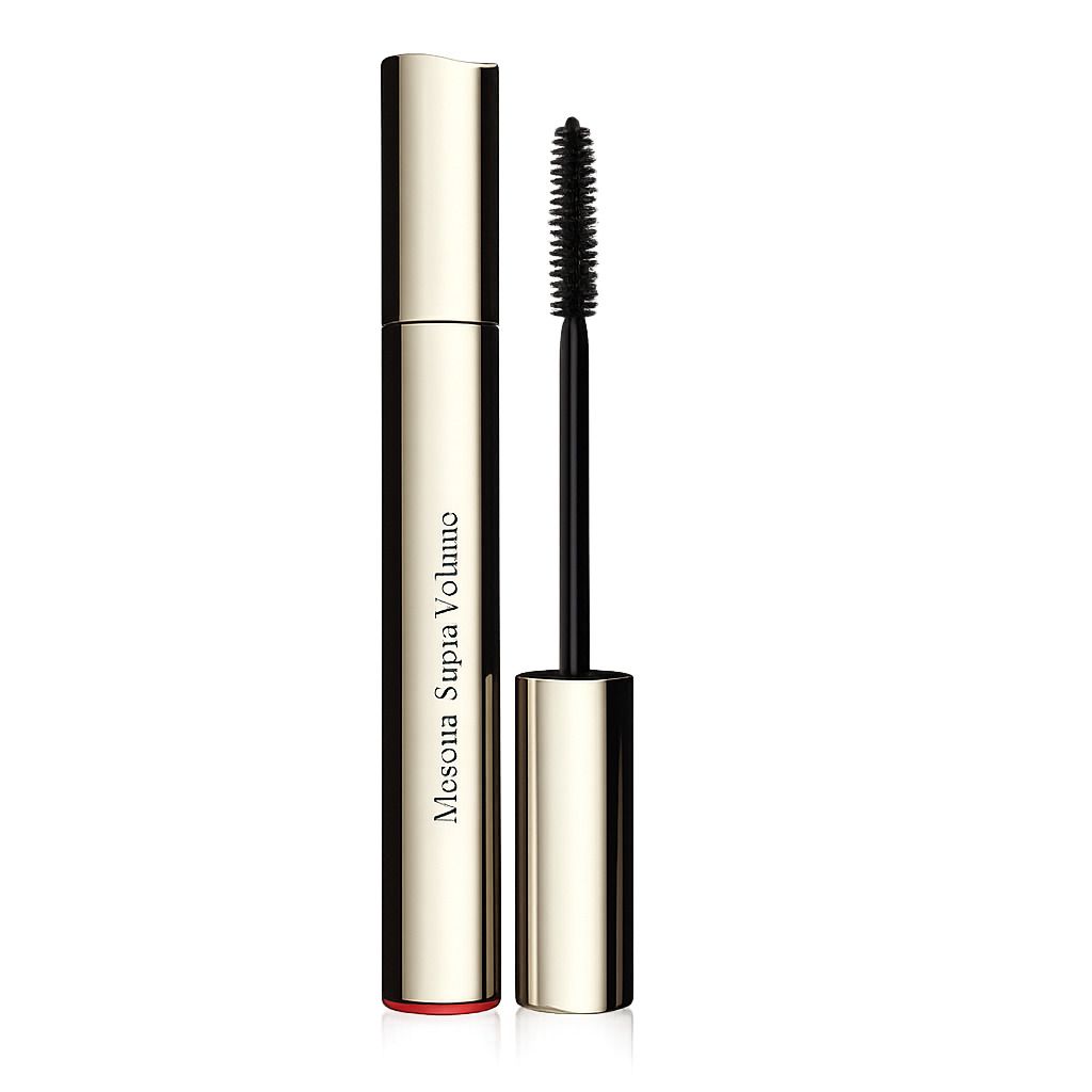Emballage du Mascara Supra Volume Clarins, teinte 01 Noir Intense.