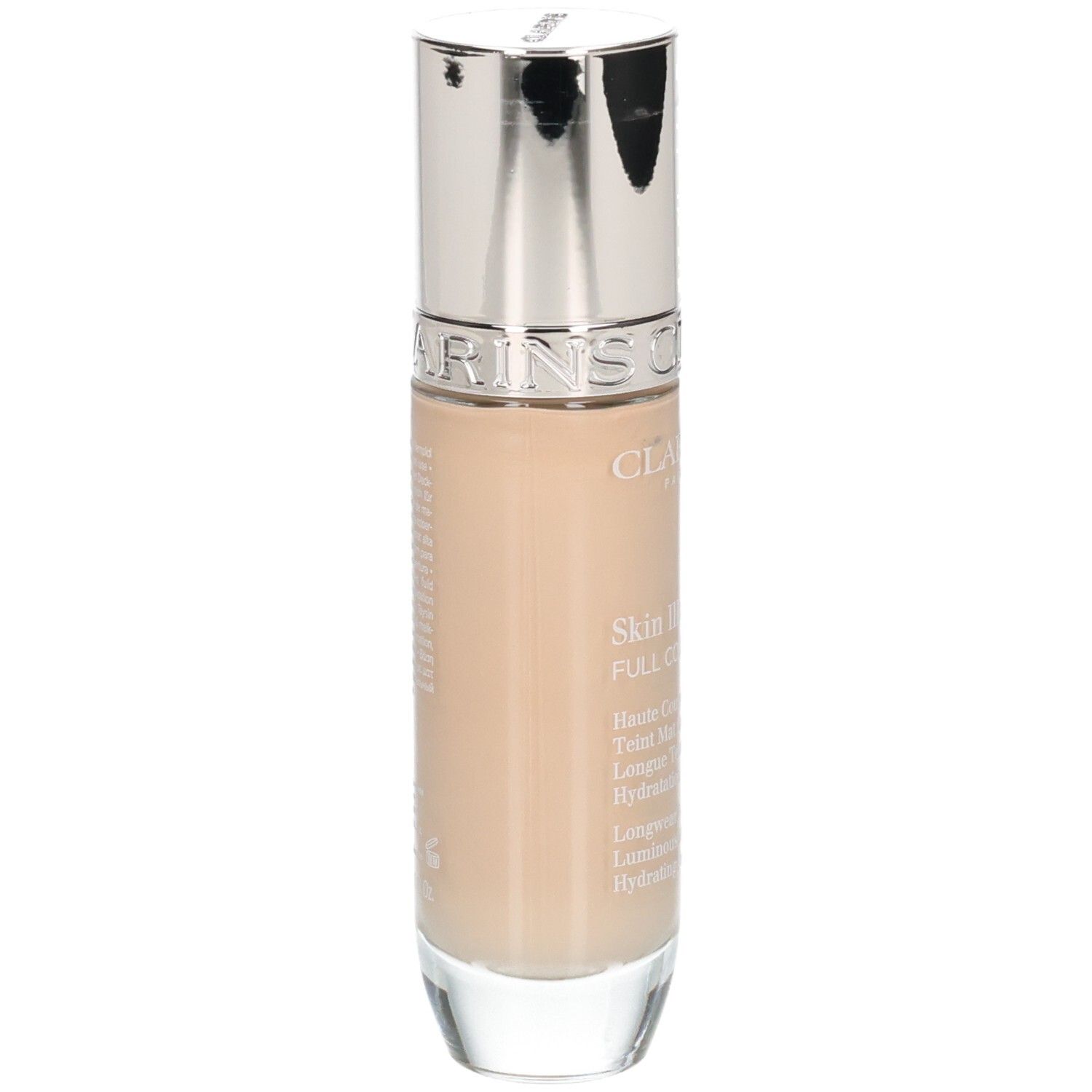 Fond de teint Clarins Skin Illusion Full Coverage en flacon, teinte 105N.
