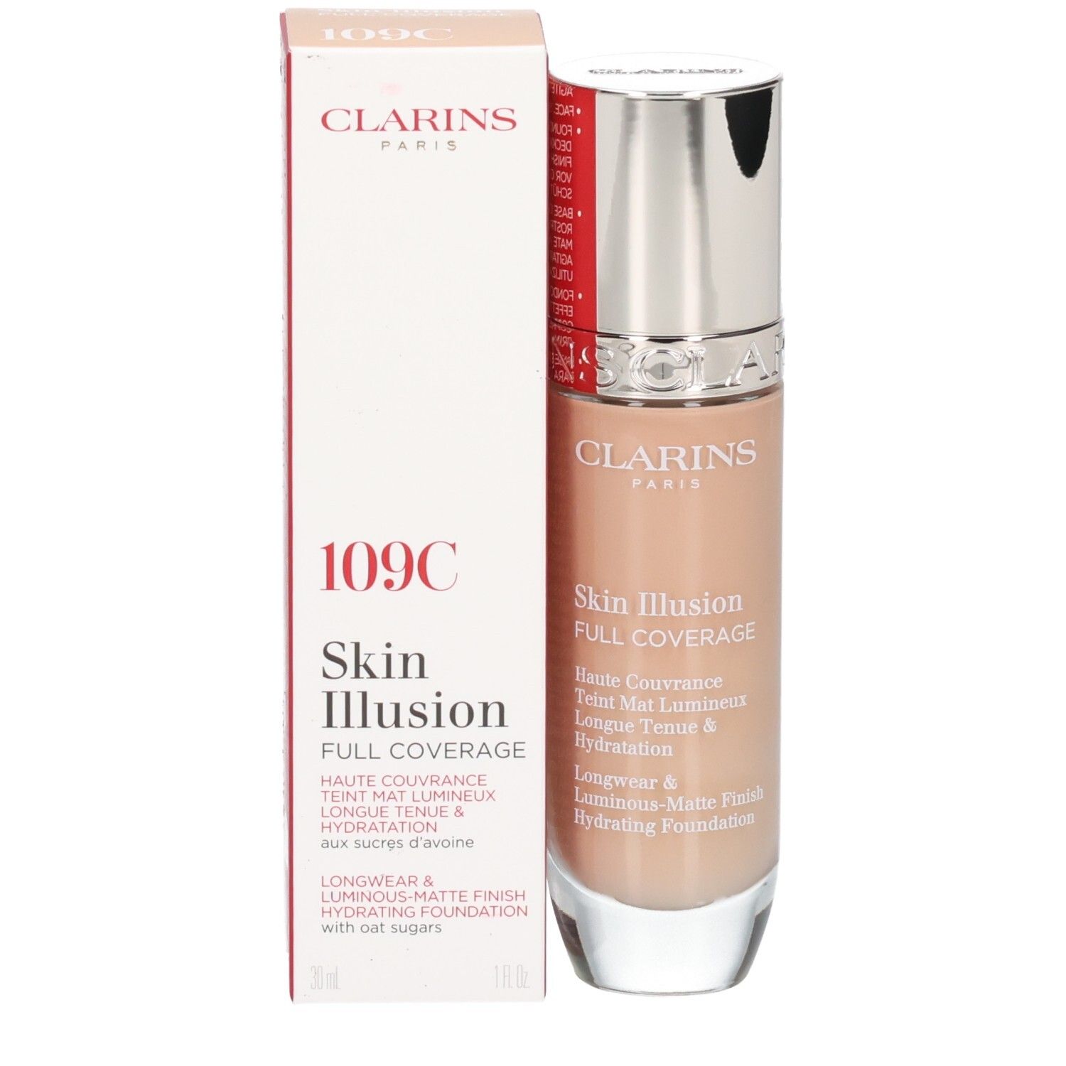 Clarins Skin Illusion Full Coverage Fond de Teint 109C