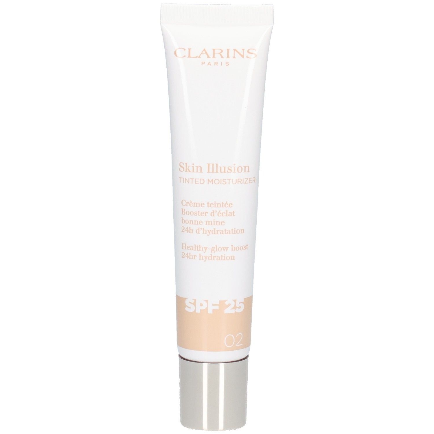 Clarins Skin Illusion crème teintée hydratante SPF 25, teinte 02.
