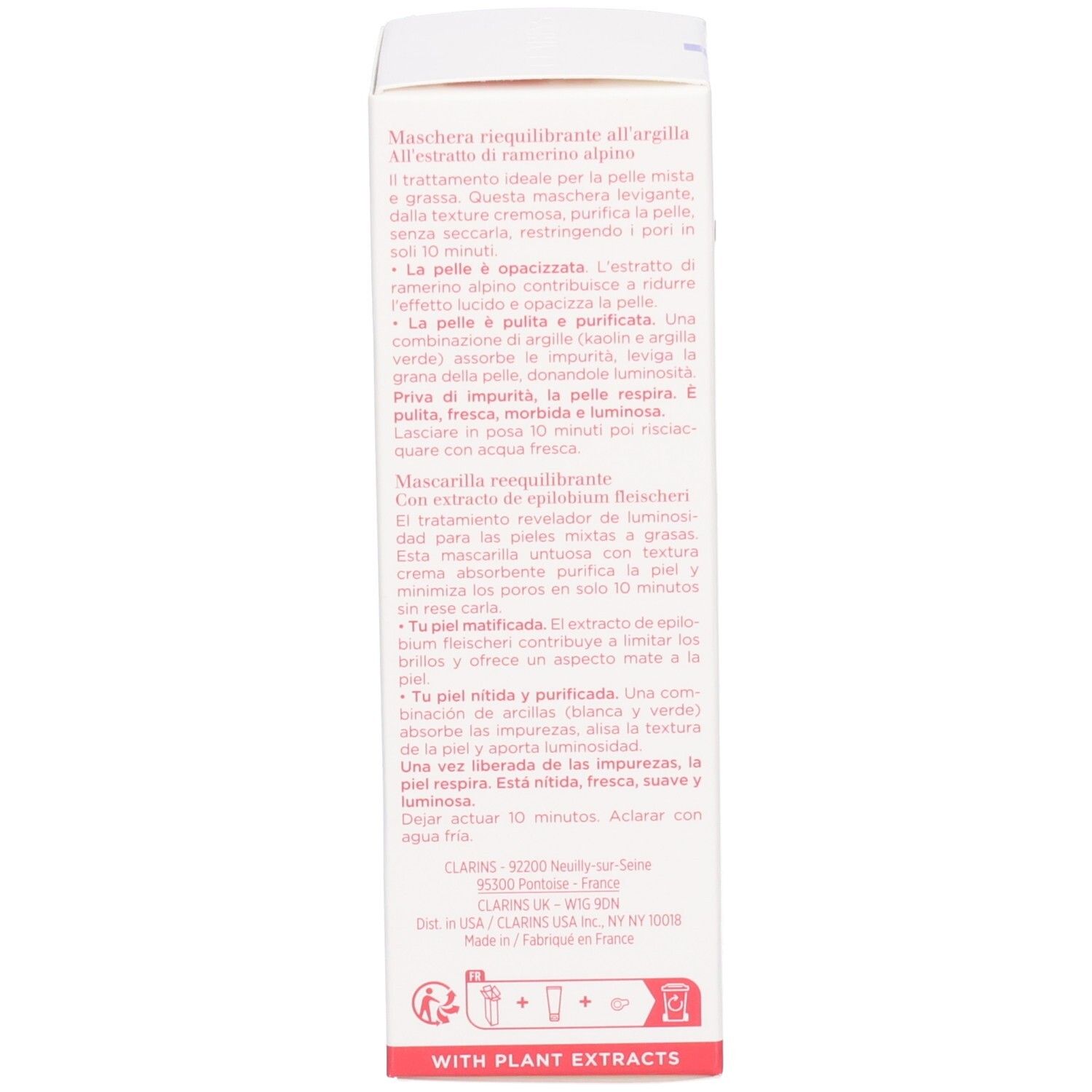 Clarins SOS Pure Masque à l’argile rééquilibrant