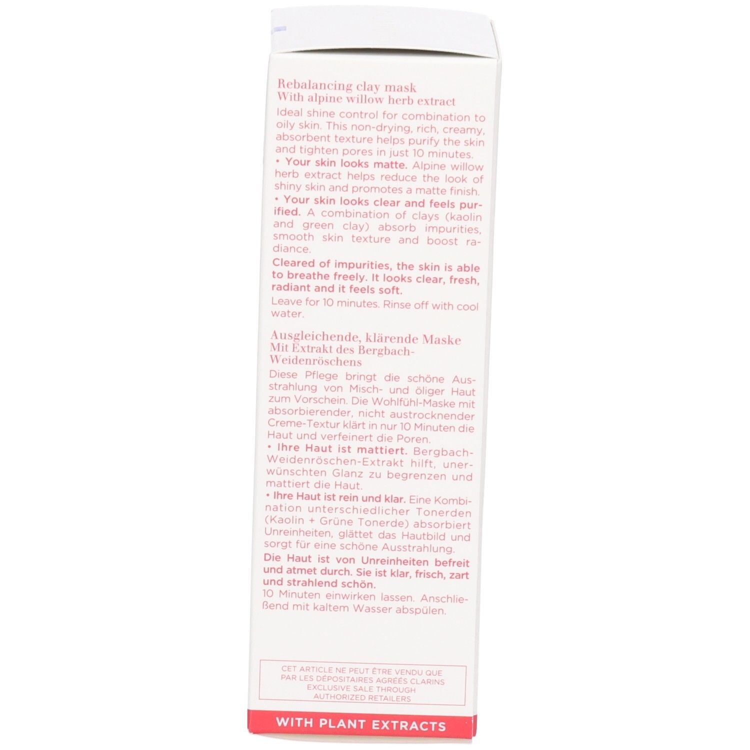 Clarins SOS Pure Masque à l’argile rééquilibrant