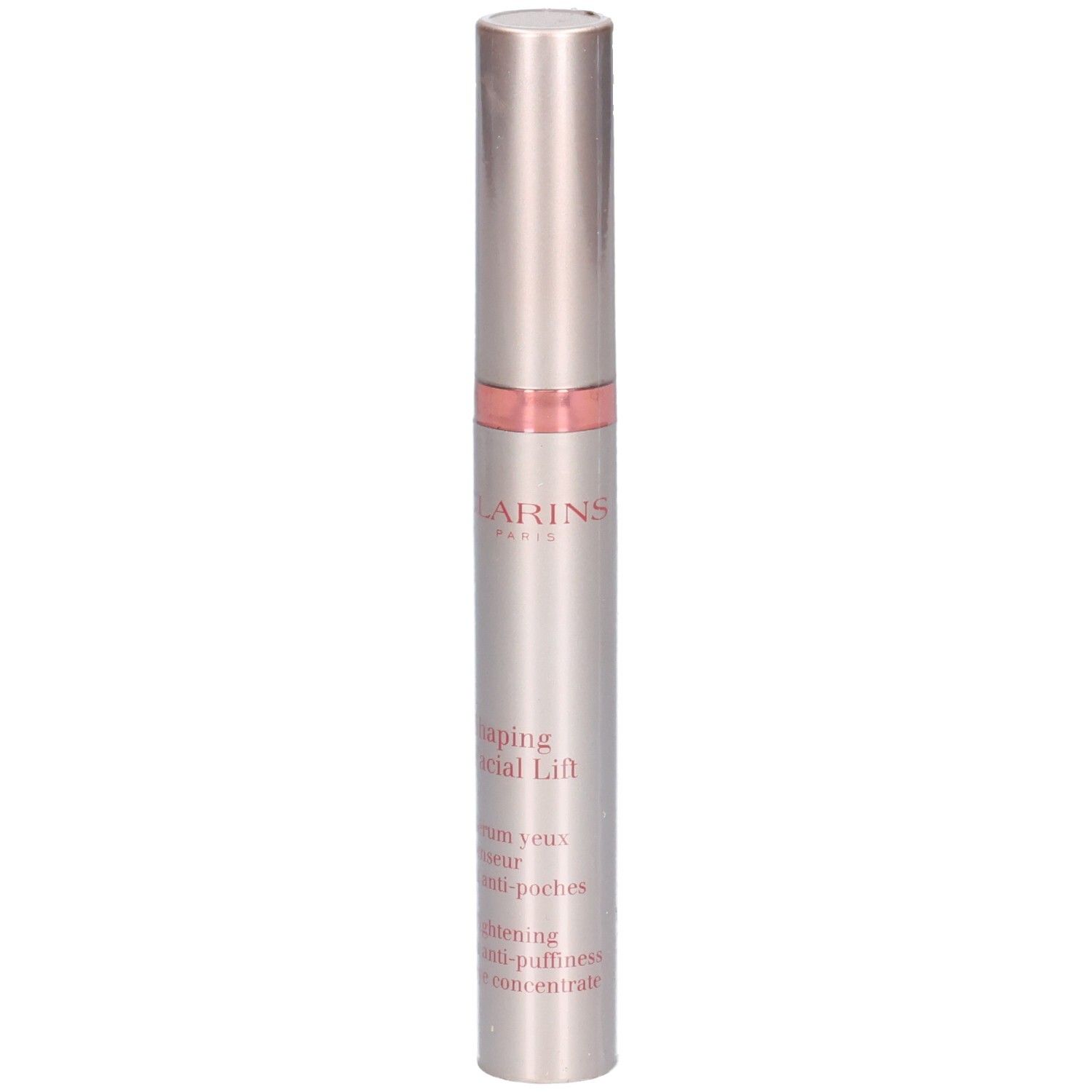 Sérum Clarins V Shaping Facial Lift dans un tube argenté.