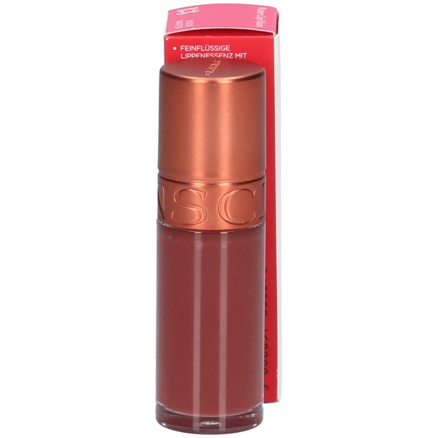 Clarins Eau à Lèvres 13, Teinte Eau de Framboise, avec de l'eau de framboise.