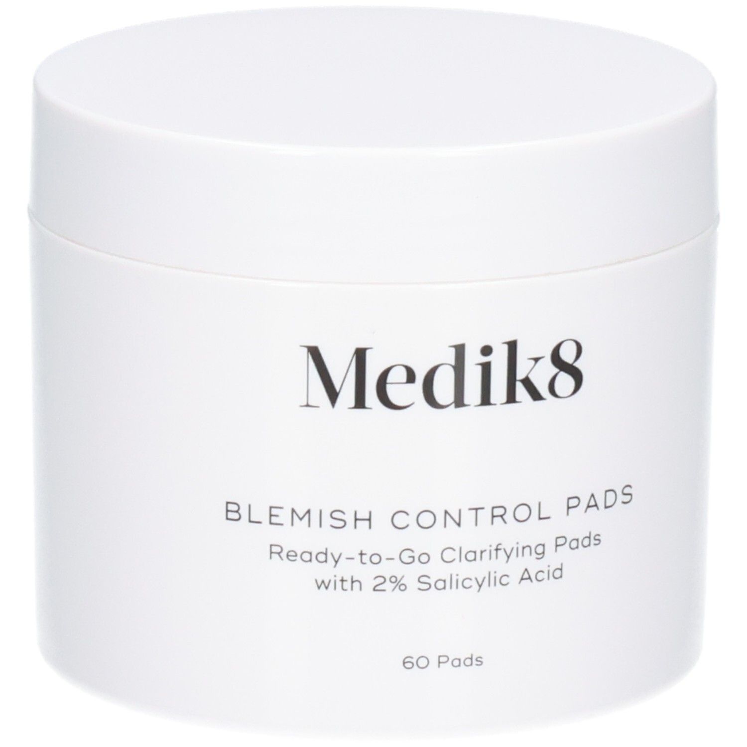 Medik8 Blemish Control Pads : Pot de 60 pièces, enrichi en 2% d'acide salicylique.