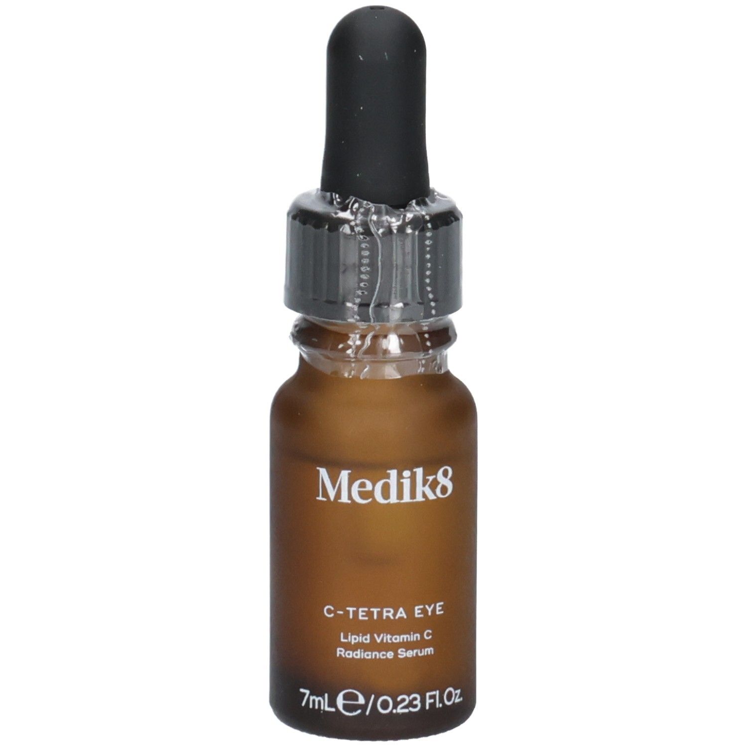 Sérum contour des yeux Medik8 C-Tetra dans un flacon en verre brun avec pipette. 7ml / 0.23 Fl. Oz.