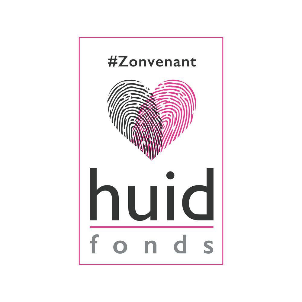 Logo avec deux empreintes digitales en forme de cœur. Texte : #Zonvenant, huidfonds.