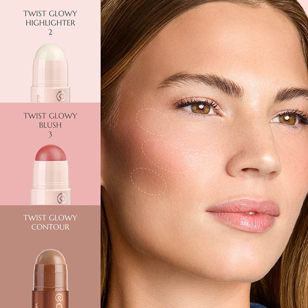 Collistar Twist Velvet Bronzer Stick, ouvert, avec applicateur.