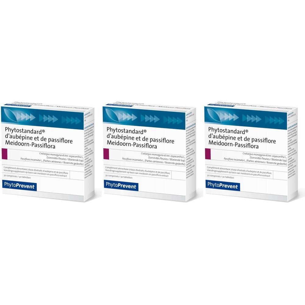 Trois boîtes de Phytostandard® Aubépine-Passiflore.