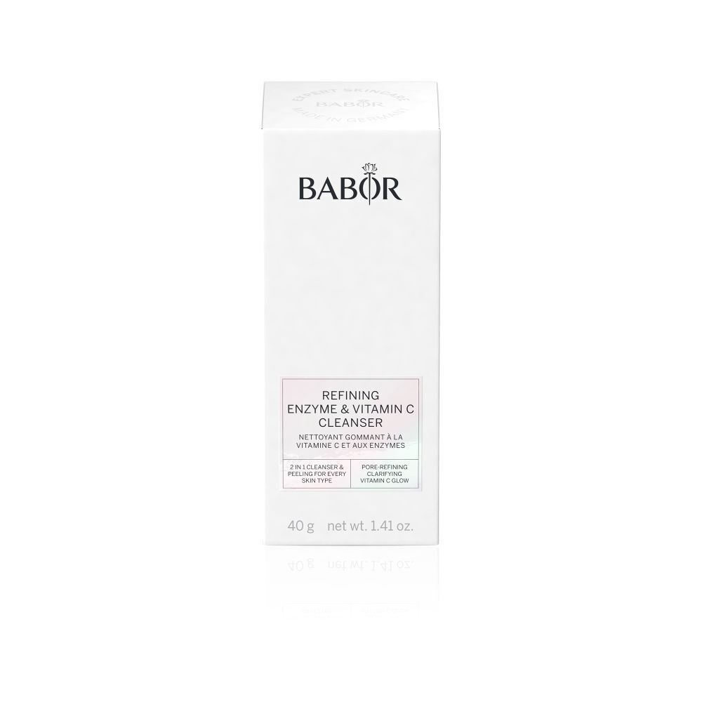 Emballage blanc pour BABOR Refining Enzyme & Vitamin C Cleanser, 40g.