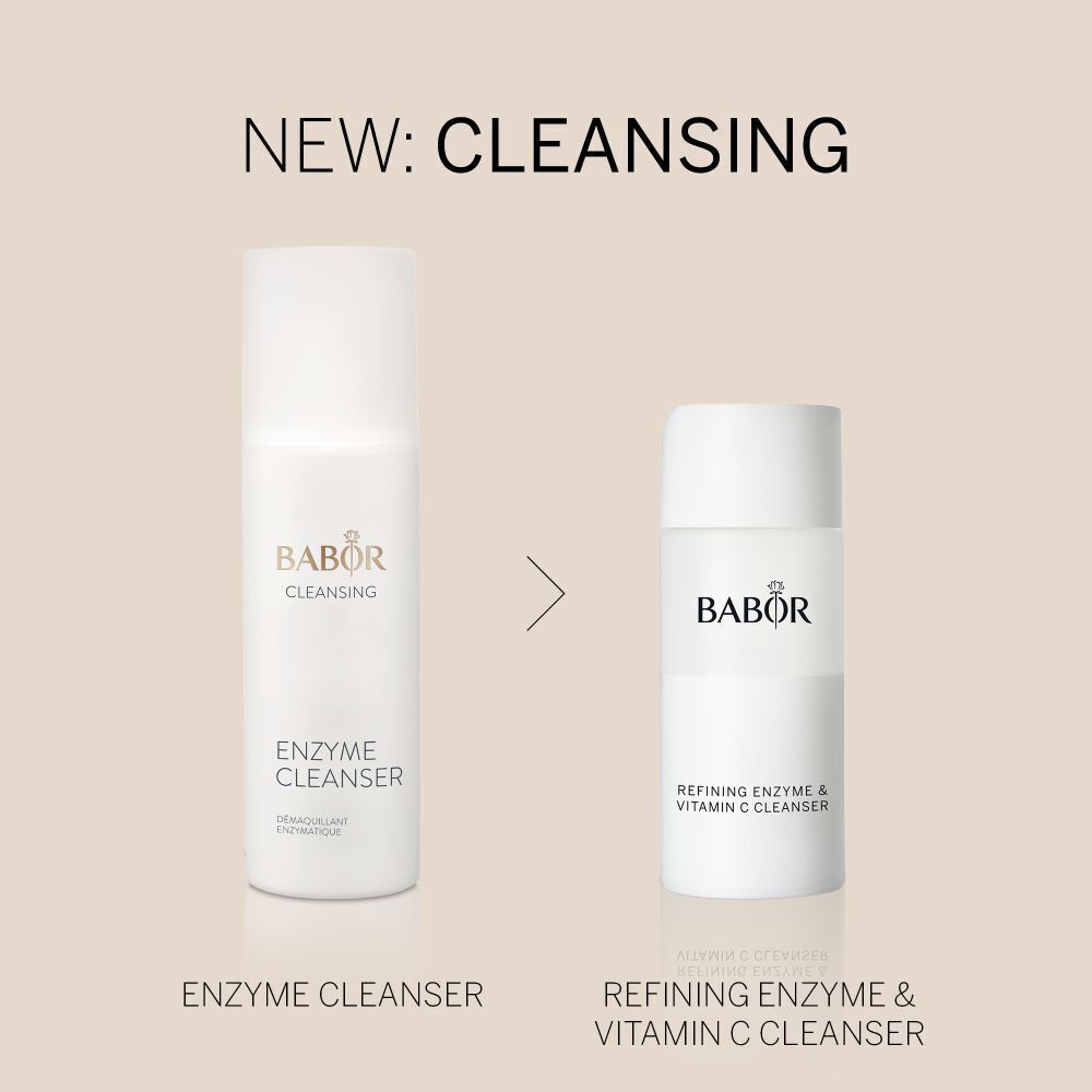 Comparaison entre BABOR Enzyme Cleanser et Refining Enzyme & Vitamin C Cleanser.