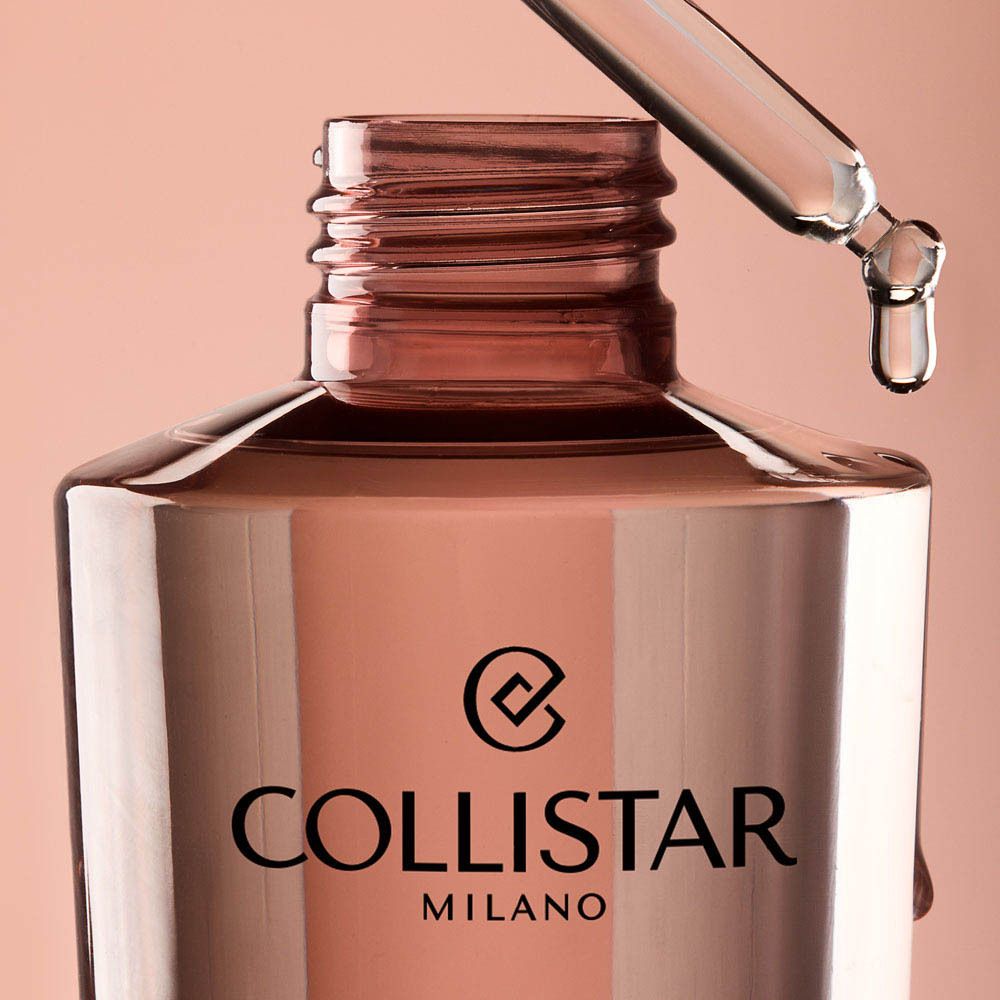 Collistar Supersiero avec emballage, flacon rose, boîte verte.