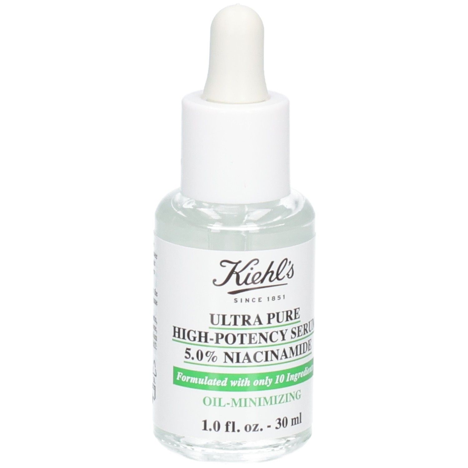 Sérum Ultra Pure High-Potency Kiehl's avec 5.0% Niacinamide, 30 ml, vue de face.
