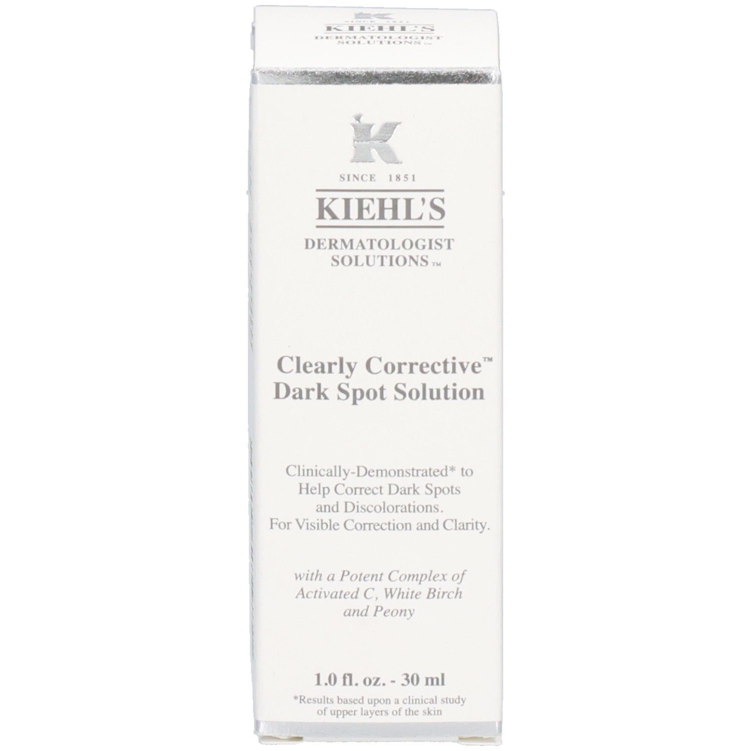 Kiehl's Clearly Corrective Dark Spot Solution Sérum en boîte. 30 ml.