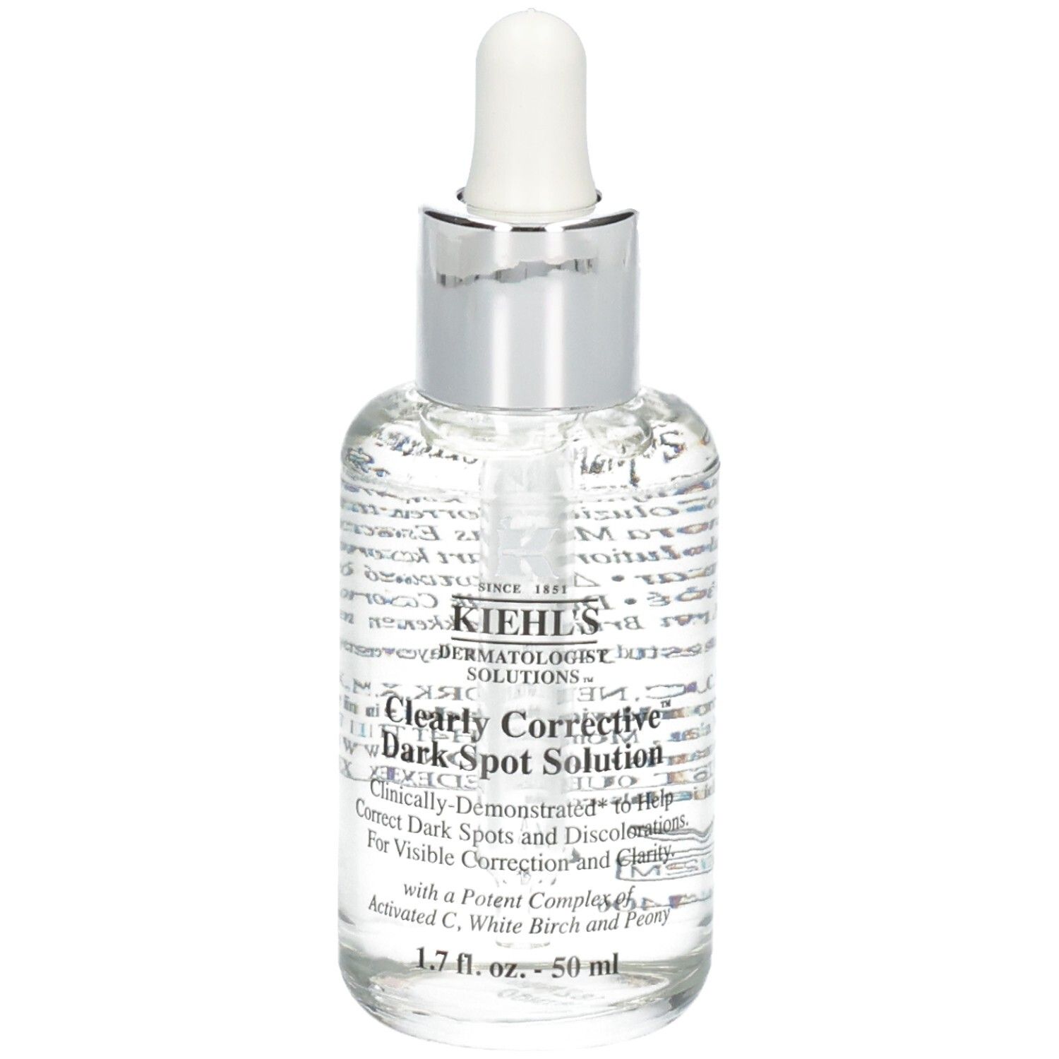 Kiehl's Clearly Corrective Dark Spot Solution sérum en flacon de verre avec pipette. 50 ml.
