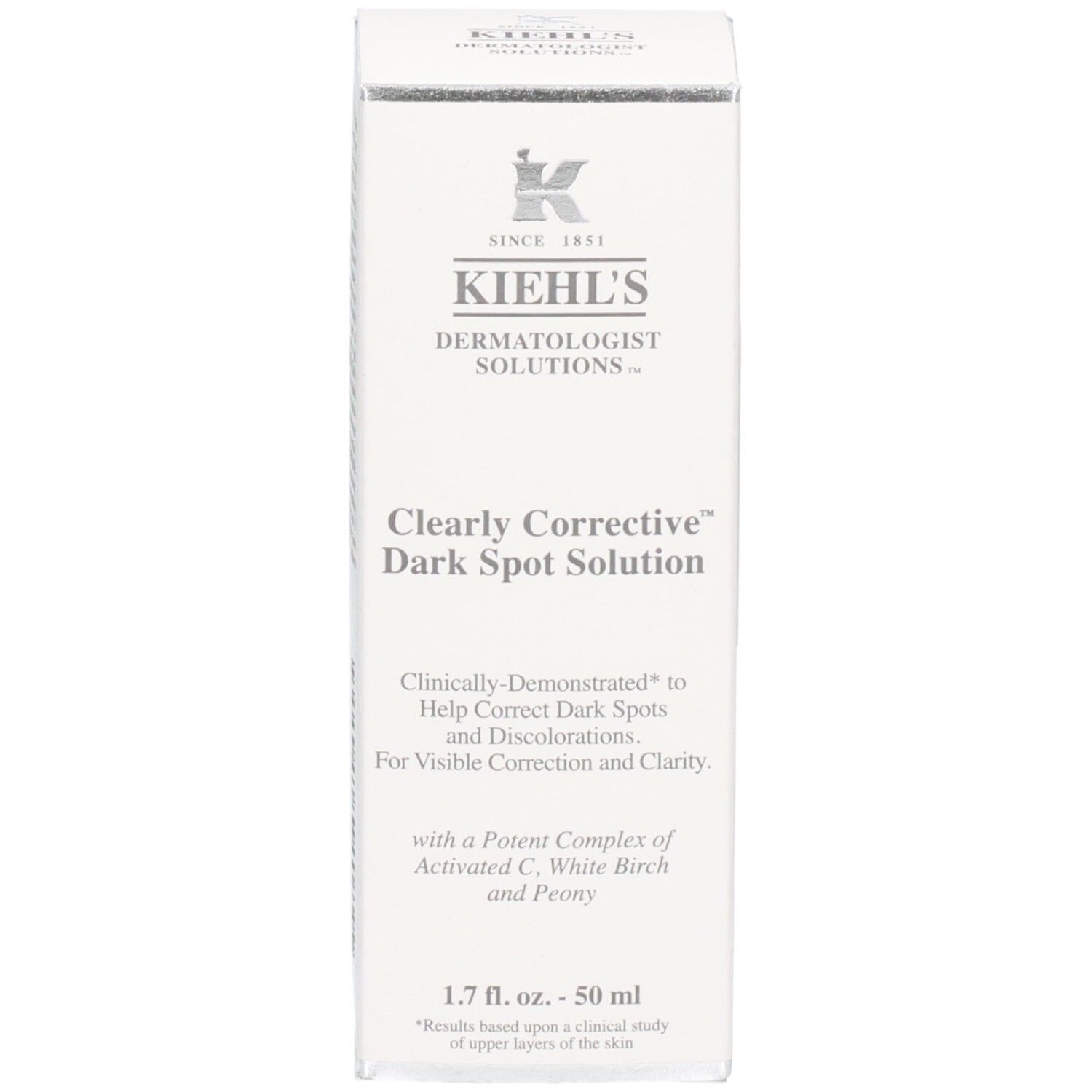 Kiehl's Clearly Corrective Dark Spot Solution emballage. 50 ml.