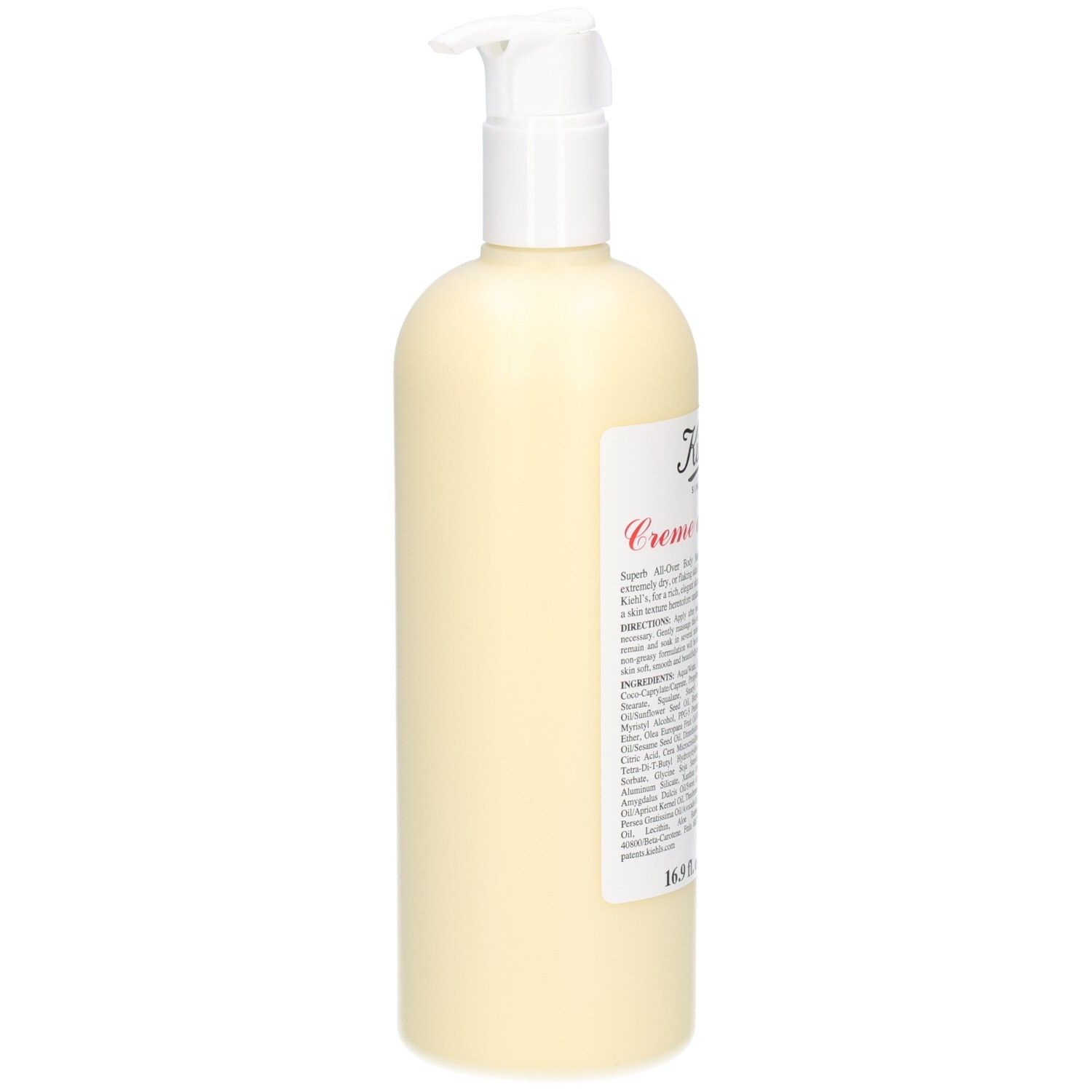 Kiehl's Crème de Corps, vue latérale.
