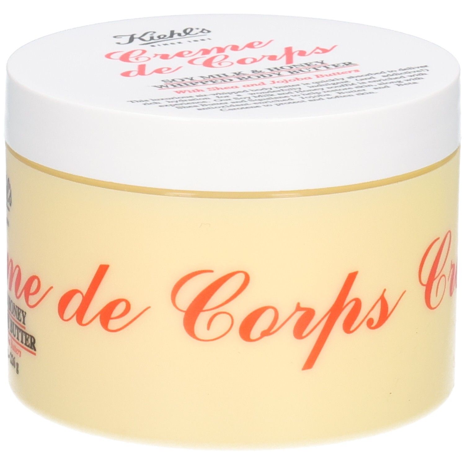 KIEHL'S Crème de Corps Soy Milk & Honey Whipped Body Butter, 226g.