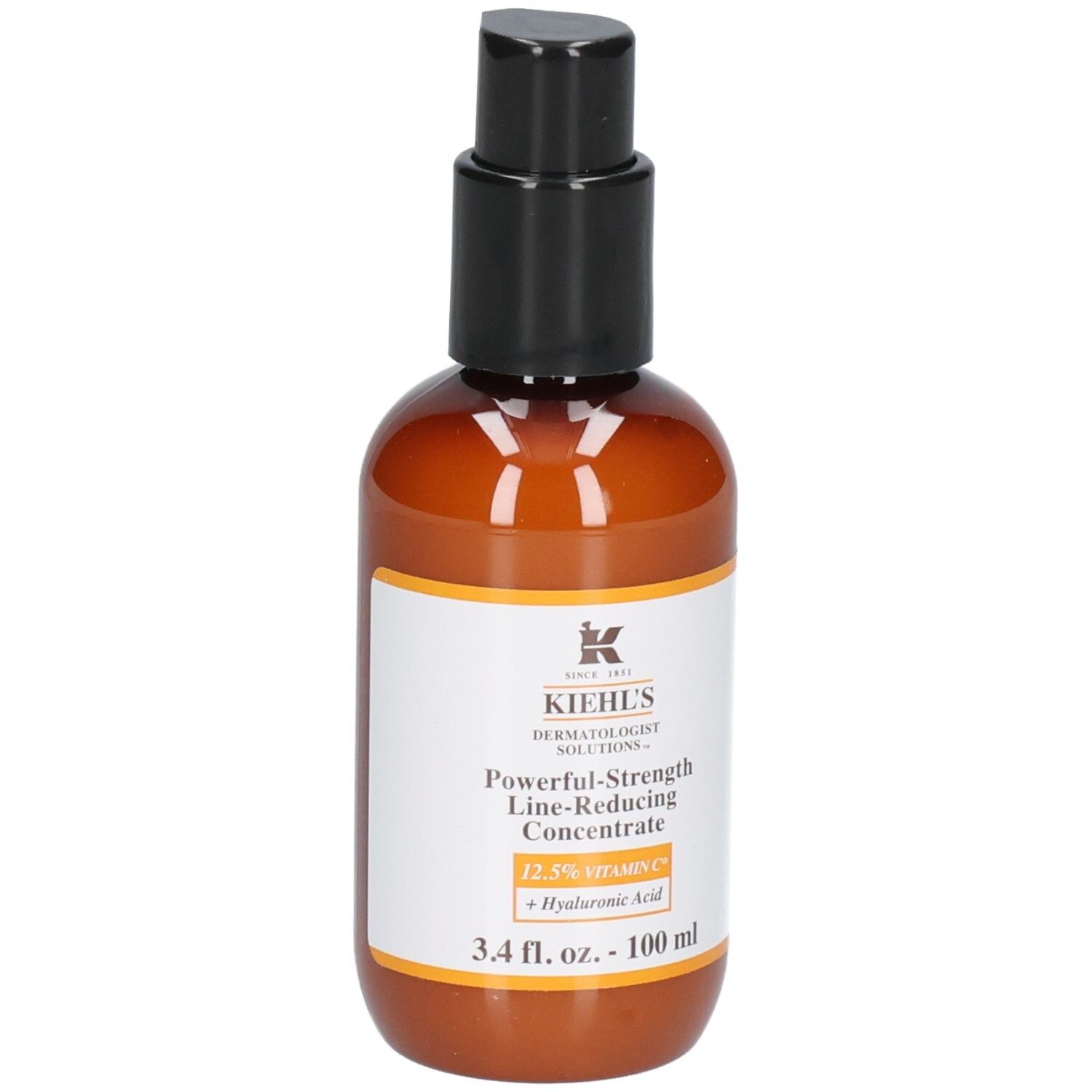 Kiehls Powerful-Strength Line-Reducing Concentrate, flacon avec bouchon pompe noir.