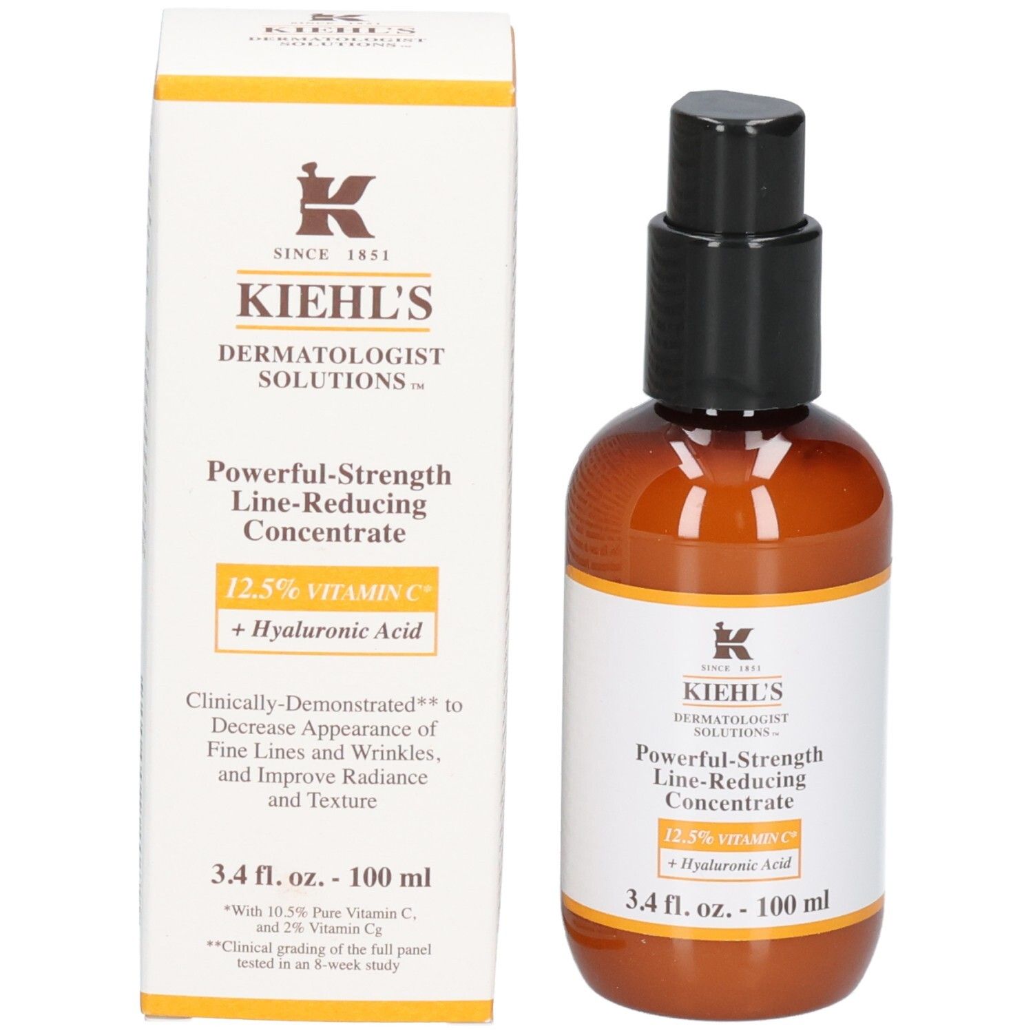 Kiehls Powerful-Strength Line-Reducing Concentrate et emballage, 100 ml.