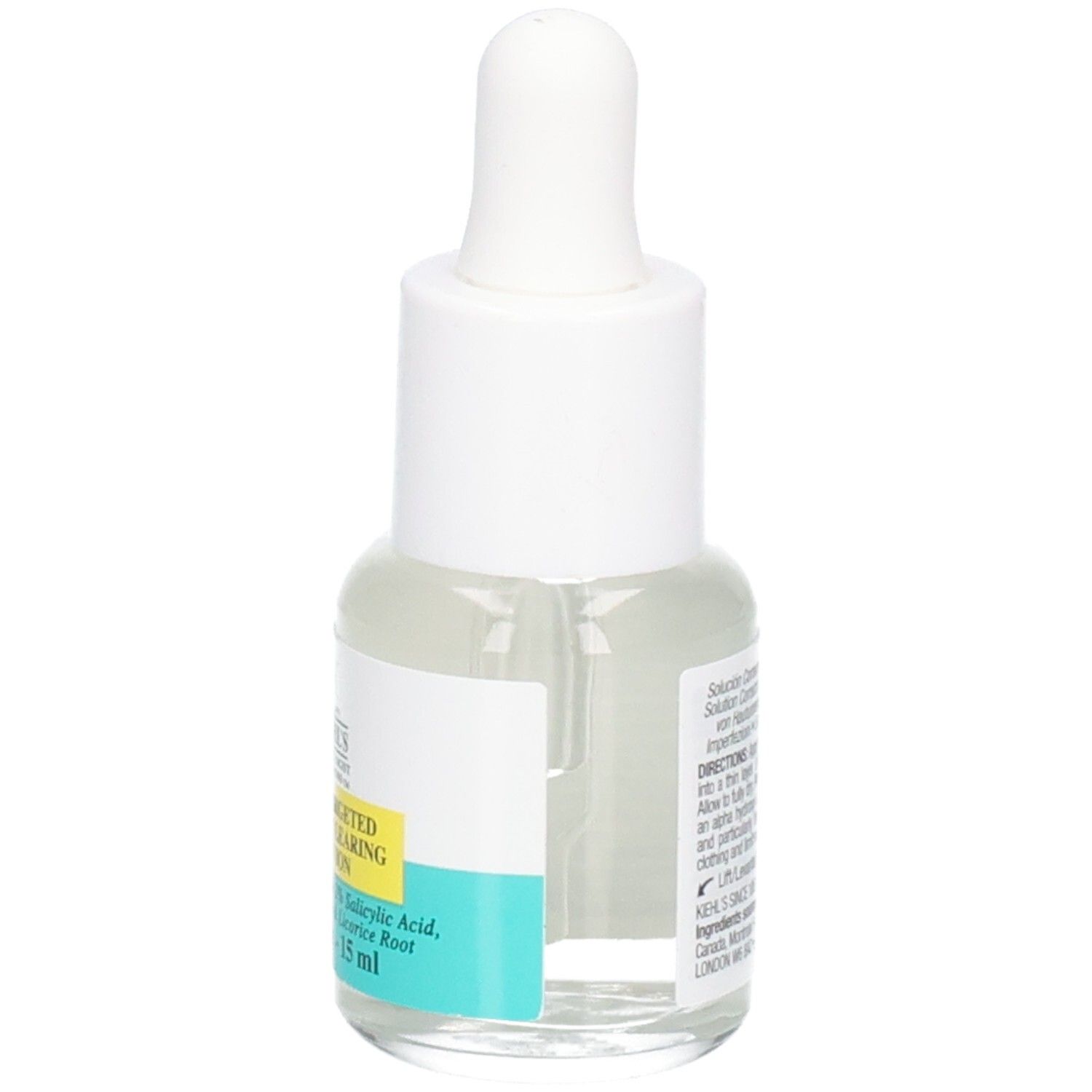 Solution ciblée anti-imperfections Kiehl's. Flacon avec compte-gouttes. 15 ml.