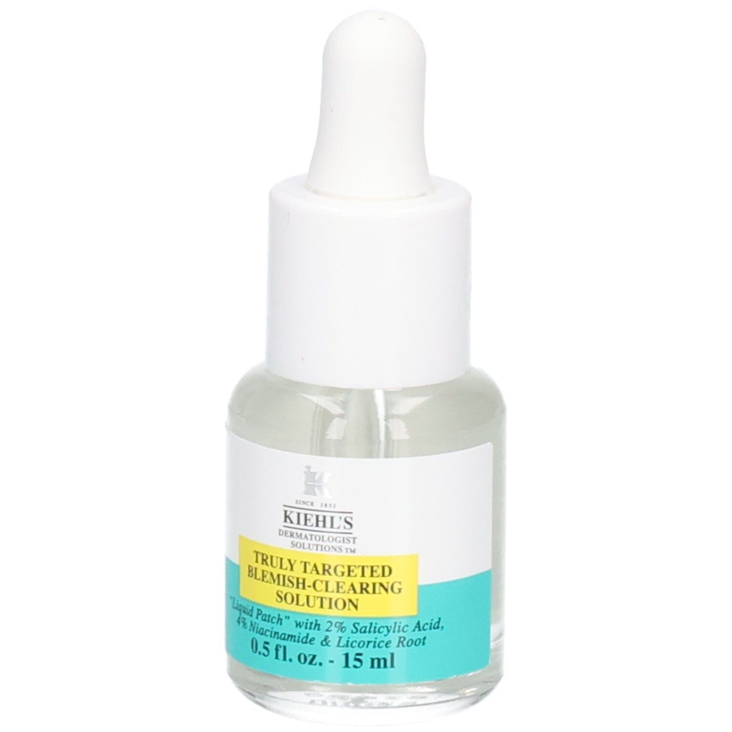 Solution ciblée anti-imperfections Kiehl's. Flacon avec compte-gouttes. 0.5 fl. oz.